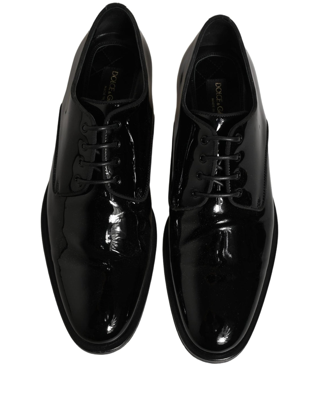 Dolce & Gabbana Black Leather Men Derby Dress Men Formal Shoes - RIMODA