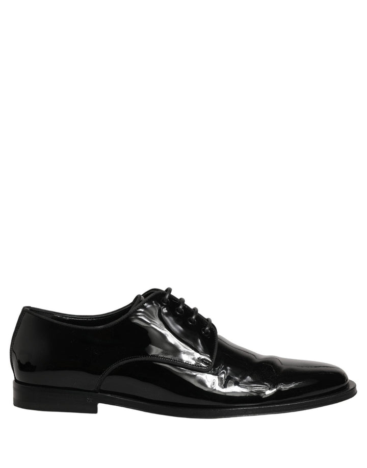 Dolce & Gabbana Black Leather Men Derby Dress Men Formal Shoes - RIMODA