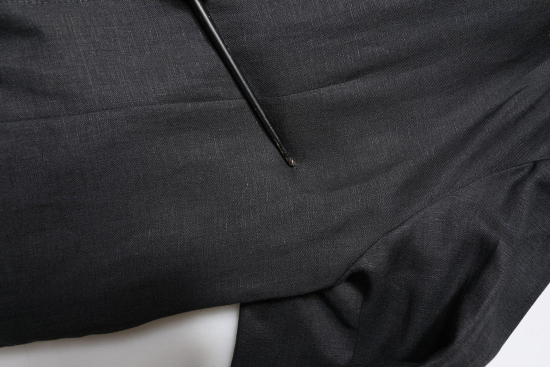 Dolce & Gabbana Black Linen Single Breasted Men Coat Blazer - RIMODA
