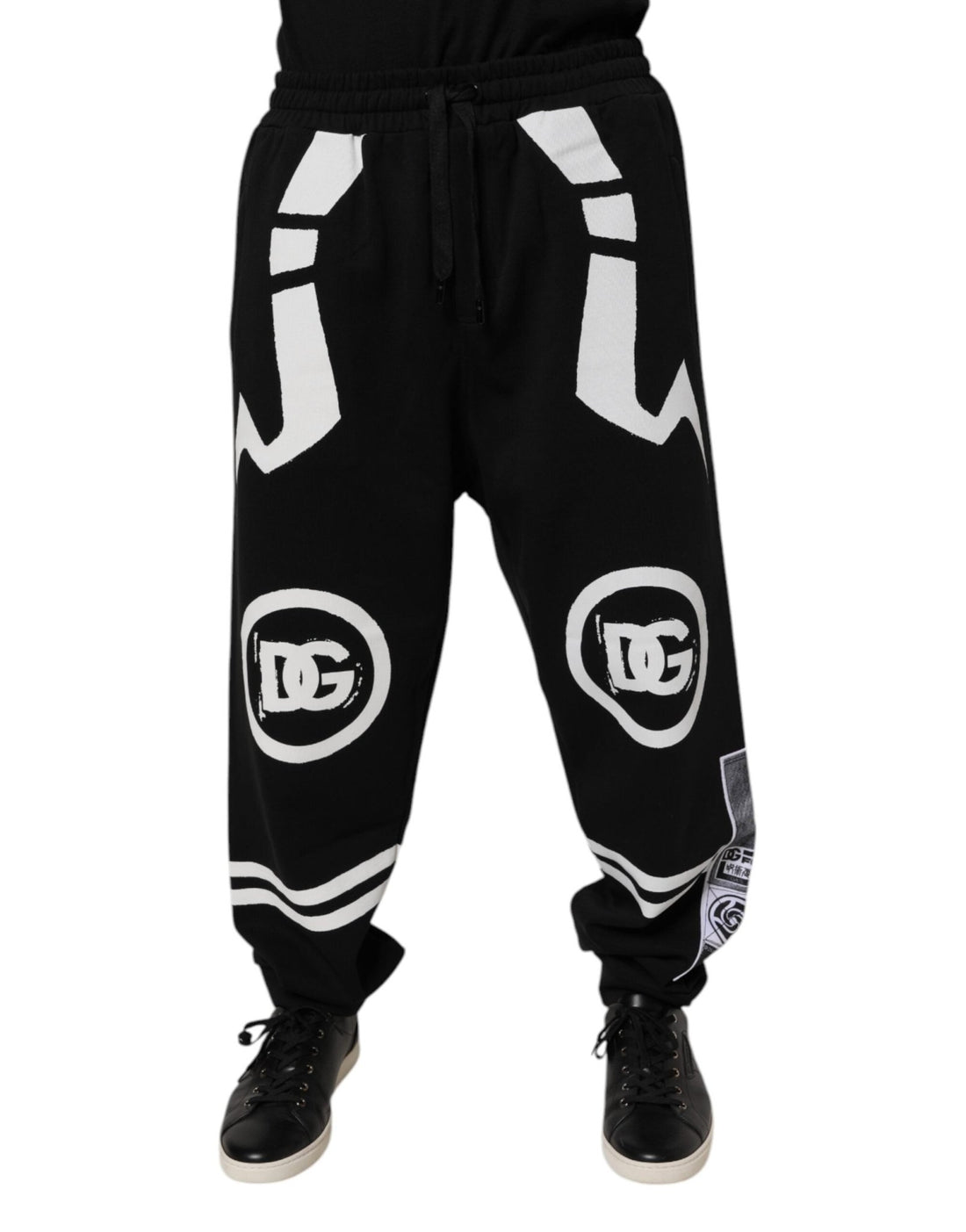 Dolce & Gabbana Black Logo Cotton Jogger Sweatpants Pants - RIMODA
