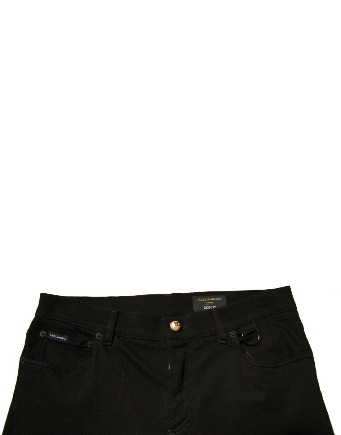 Dolce & Gabbana Black Logo Cotton Stretch Skinny Denim Jeans - RIMODA