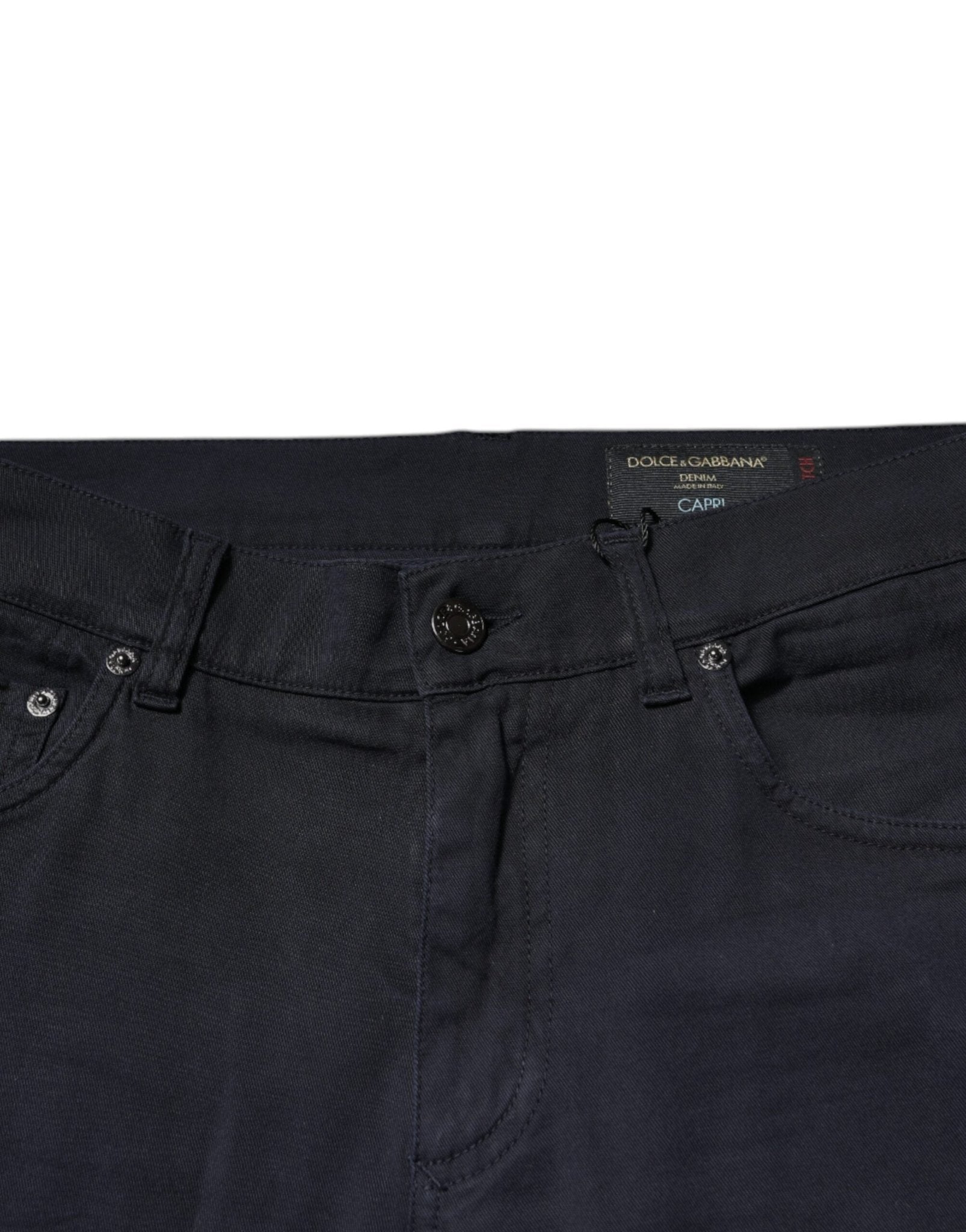 Dolce & Gabbana Black Logo Cotton Stretch Skinny Denim Jeans - RIMODA