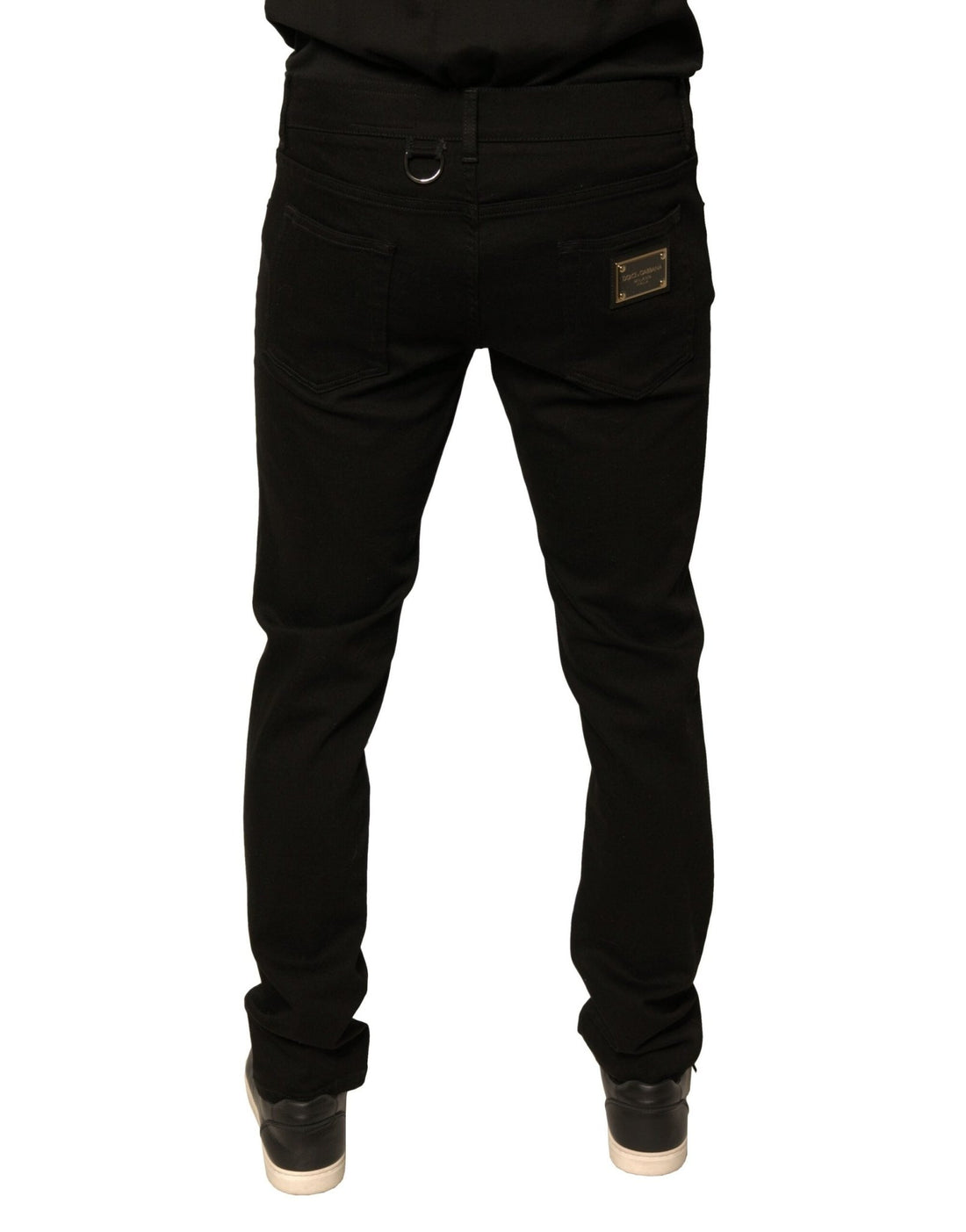 Dolce & Gabbana Black Logo Cotton Stretch Skinny Denim Jeans - RIMODA