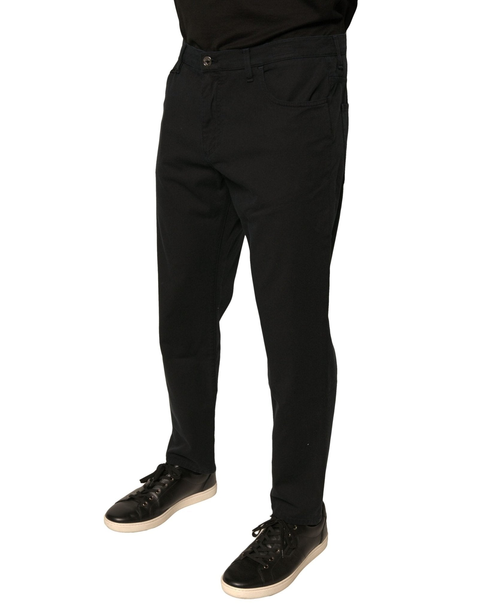 Dolce & Gabbana Black Logo Cotton Stretch Skinny Denim Jeans - RIMODA