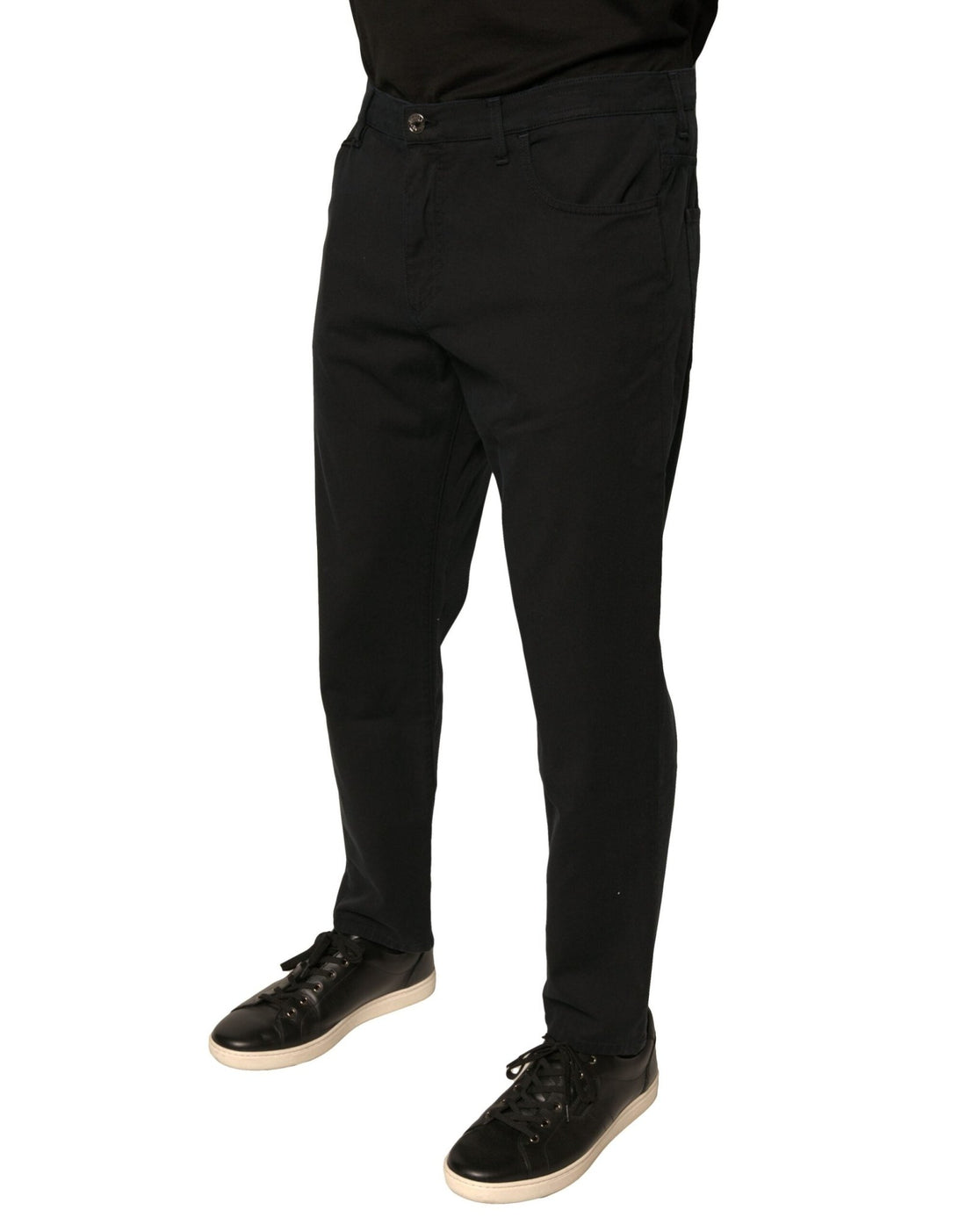 Dolce & Gabbana Black Logo Cotton Stretch Skinny Denim Jeans - RIMODA