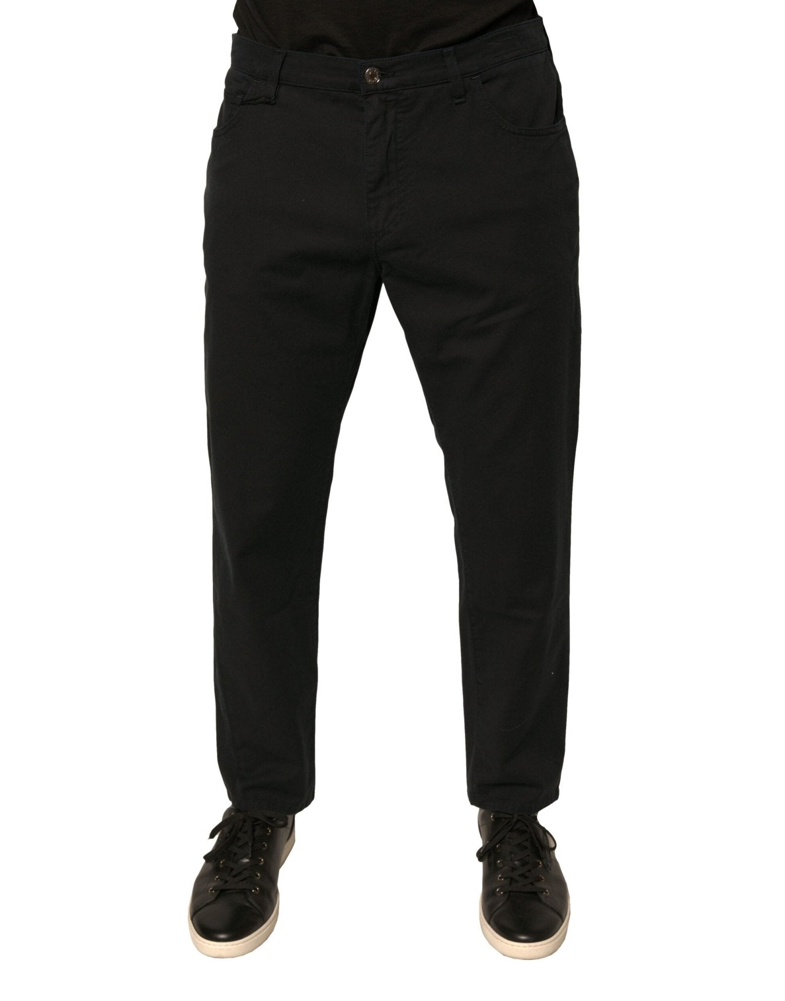 Dolce & Gabbana Black Logo Cotton Stretch Skinny Denim Jeans - RIMODA