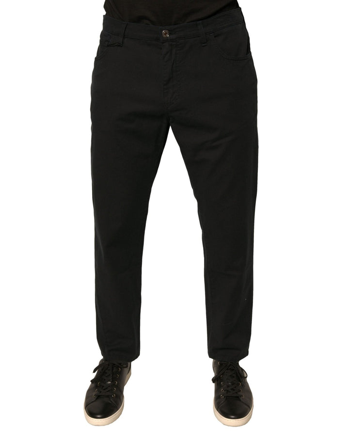 Dolce & Gabbana Black Logo Cotton Stretch Skinny Denim Jeans - RIMODA