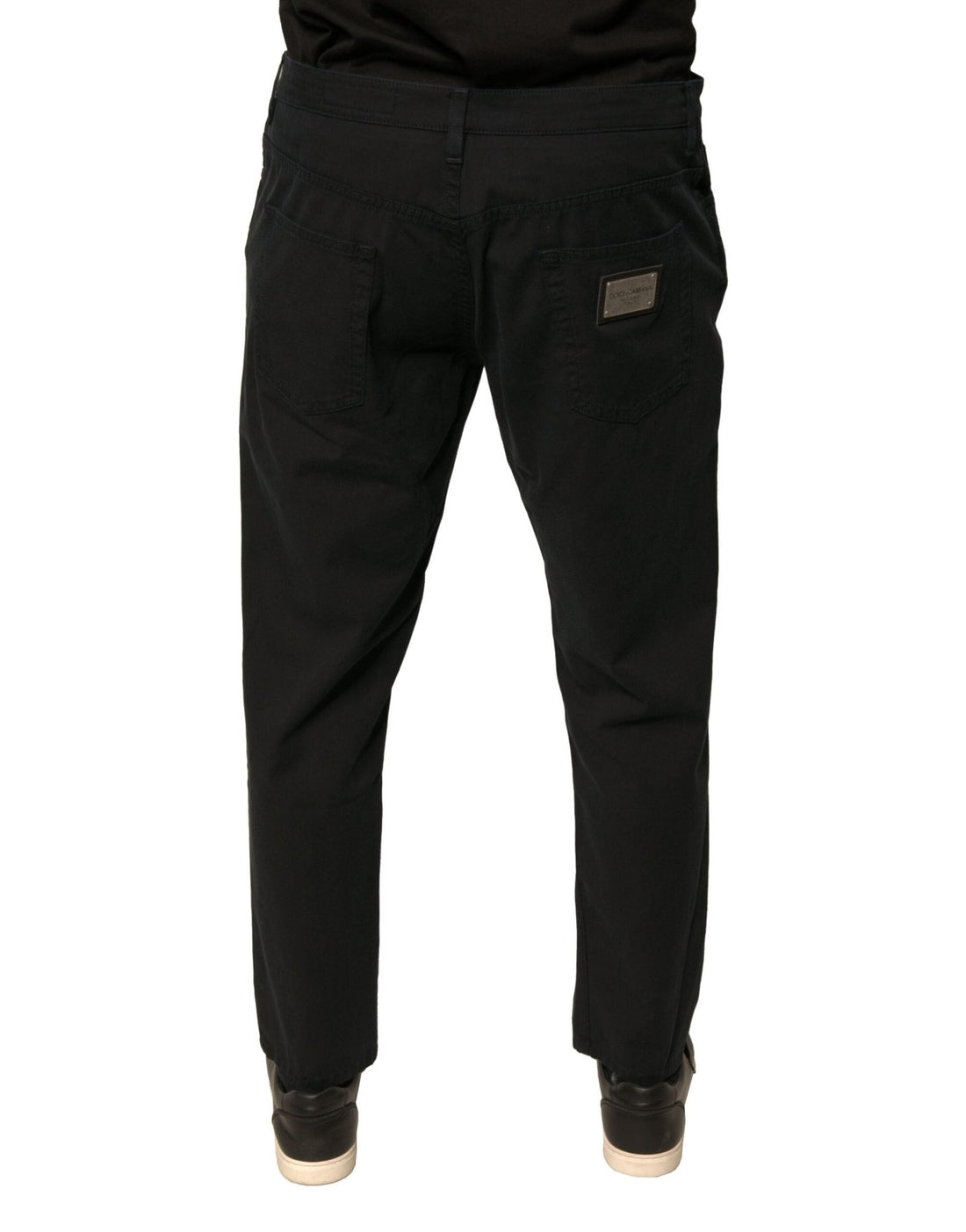 Dolce & Gabbana Black Logo Cotton Stretch Skinny Denim Jeans - RIMODA