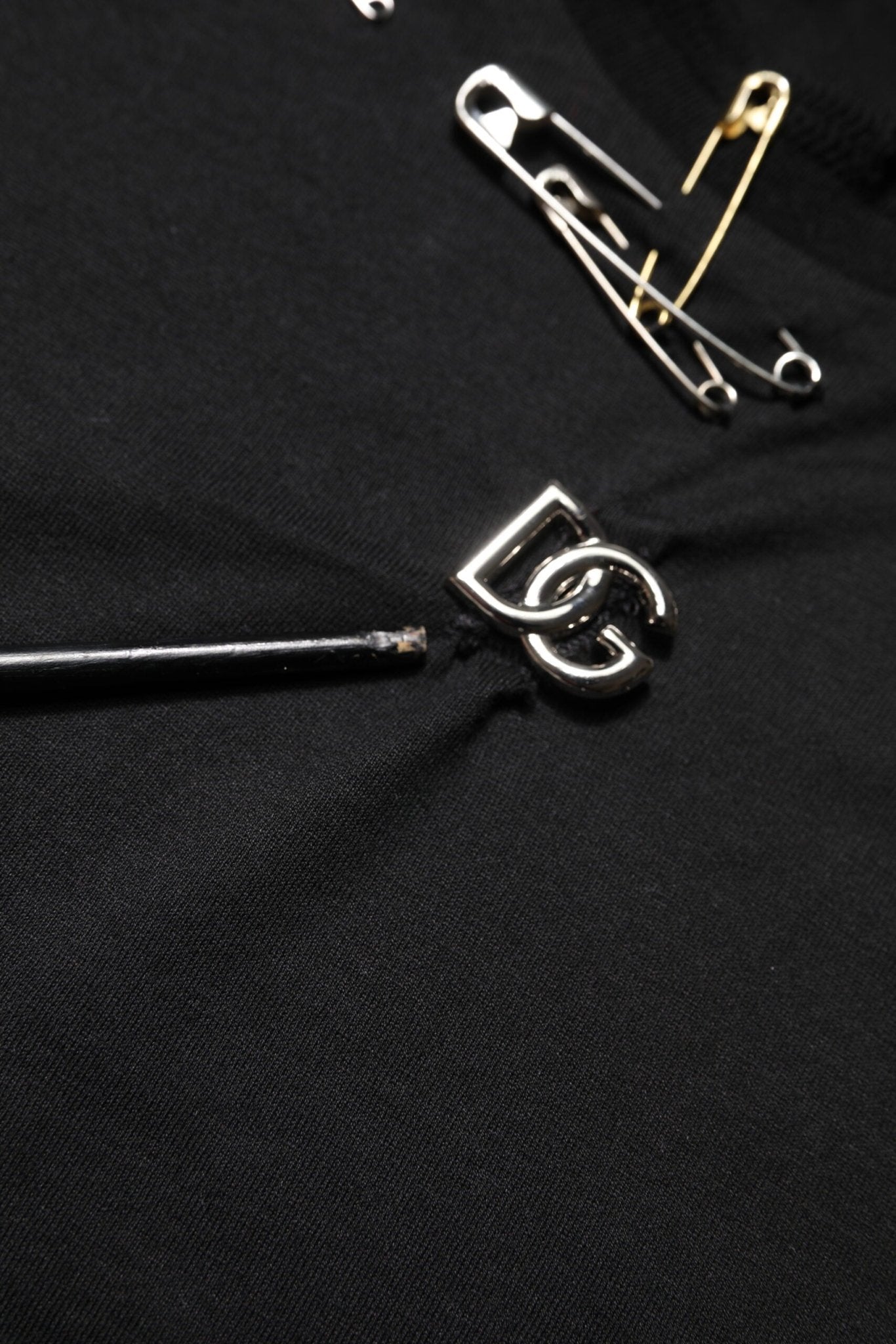 Dolce & Gabbana Black Logo Embellish Short Sleeves T-shirt - RIMODA