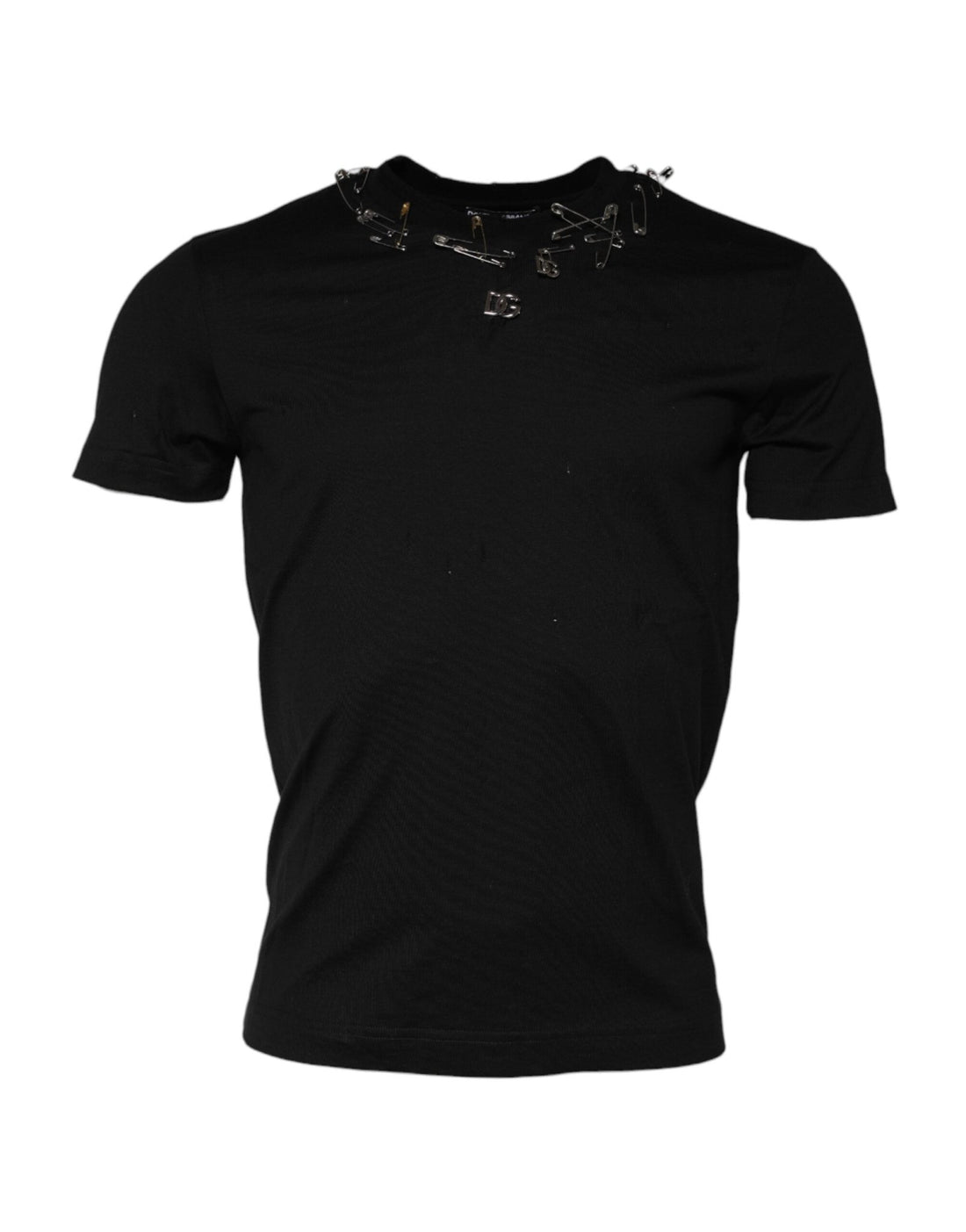 Dolce & Gabbana Black Logo Embellish Short Sleeves T-shirt - RIMODA
