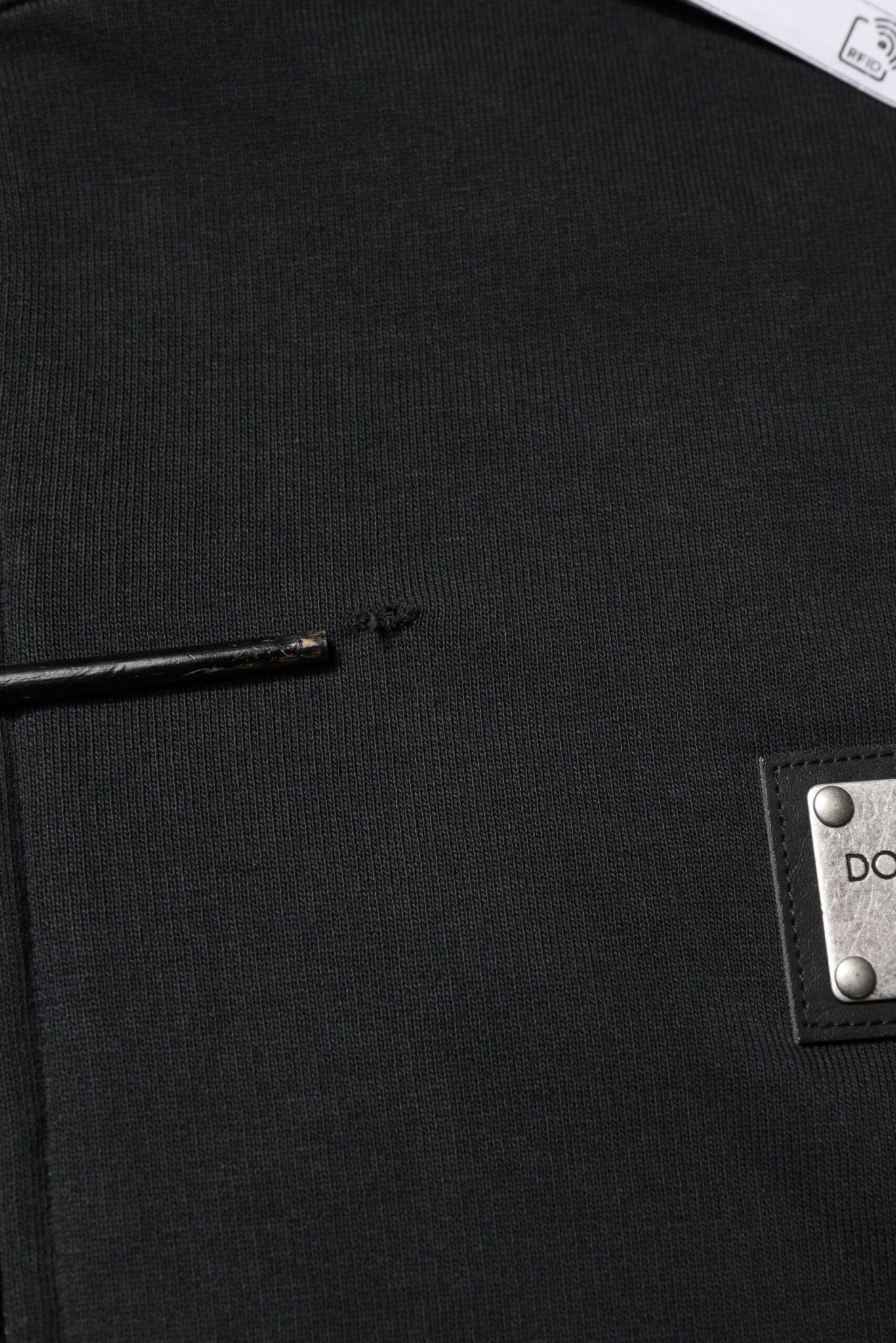 Dolce & Gabbana Black Logo Full Zip Hooded Men Sweatshirt Sweater - RIMODA