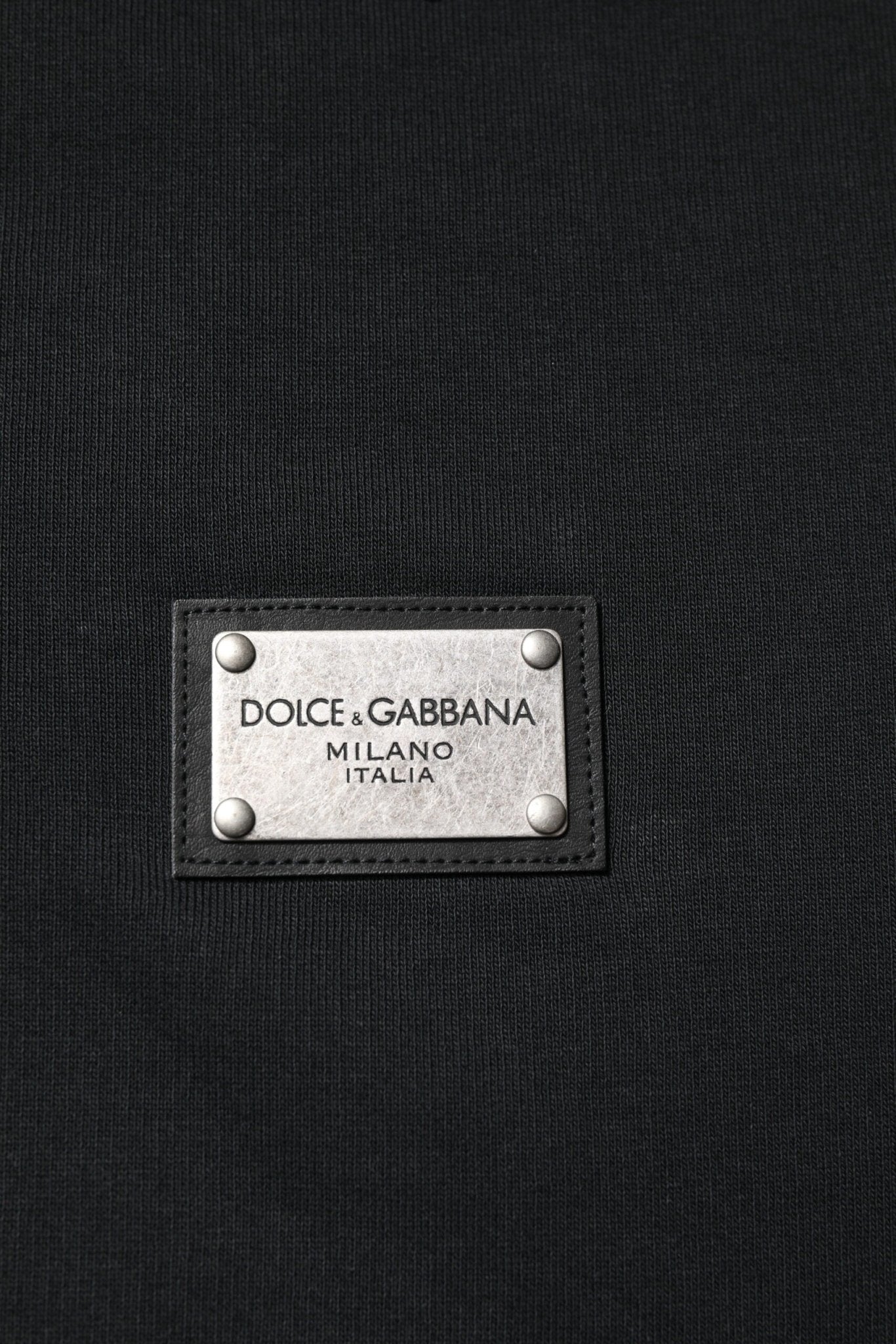 Dolce & Gabbana Black Logo Full Zip Hooded Men Sweatshirt Sweater - RIMODA
