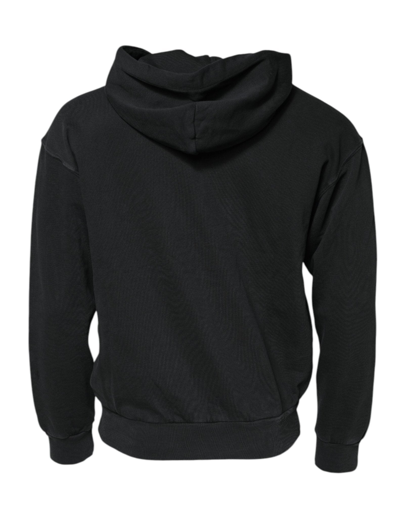 Dolce & Gabbana Black Logo FullZip Hooded Sweatshirt Sweater - RIMODA