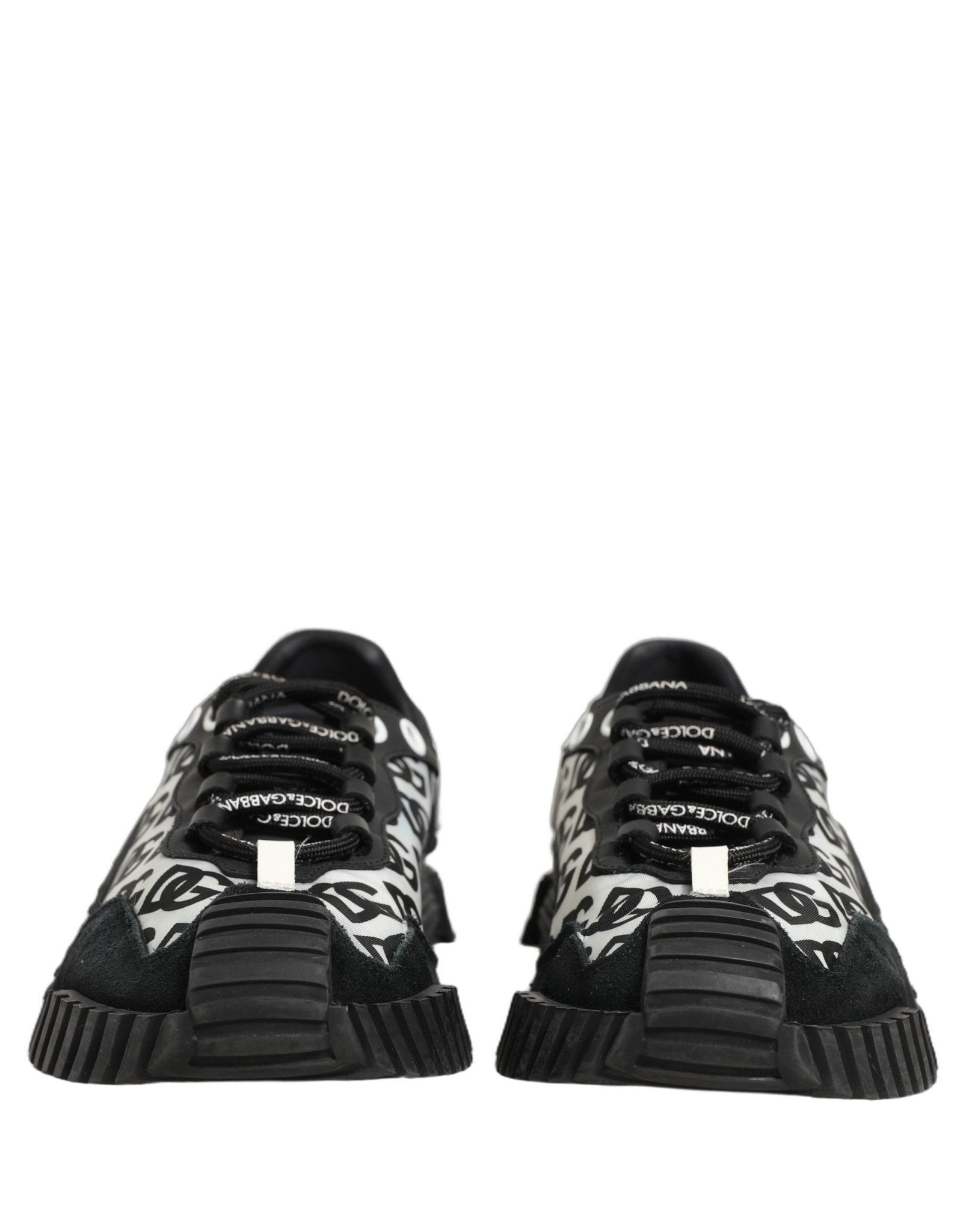 Dolce & Gabbana Black Logo Lace Up Low Top NS1 Men Sneakers Shoes - RIMODA