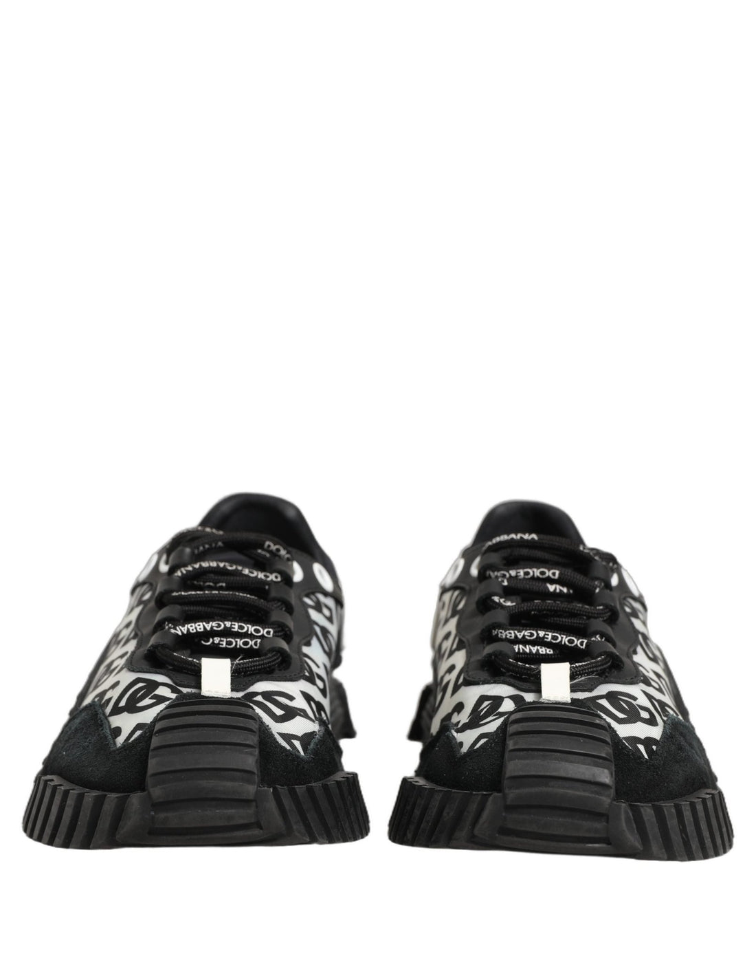 Dolce & Gabbana Black Logo Lace Up Low Top NS1 Men Sneakers Shoes - RIMODA