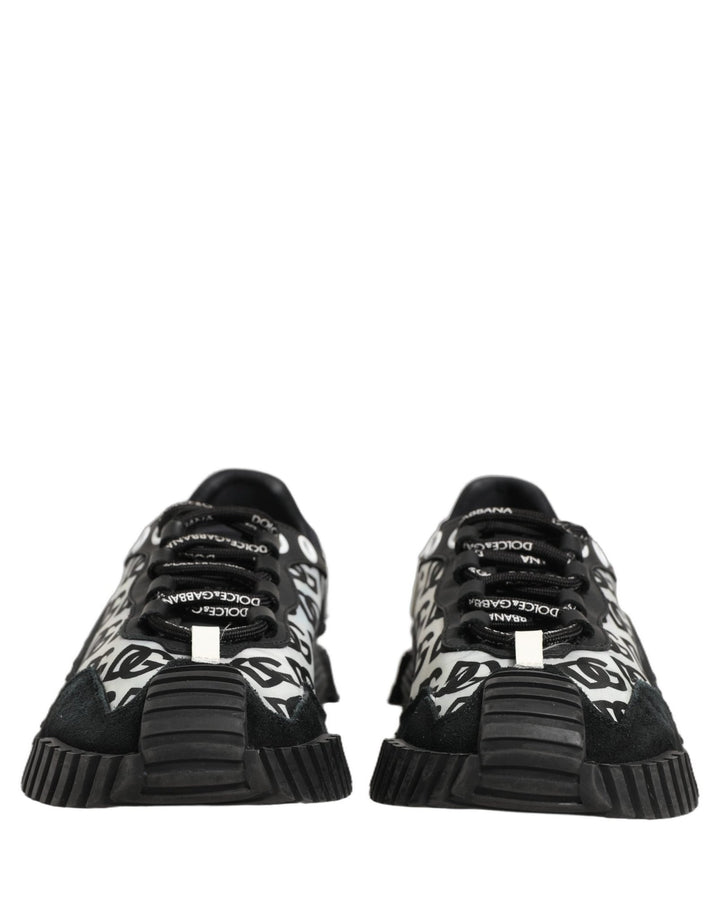 Dolce & Gabbana Black Logo Lace Up Low Top NS1 Men Sneakers Shoes - RIMODA