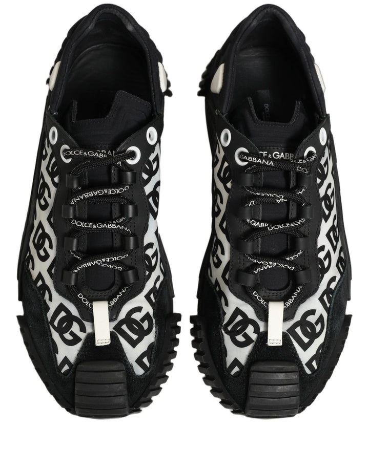 Dolce & Gabbana Black Logo Lace Up Low Top NS1 Men Sneakers Shoes - RIMODA