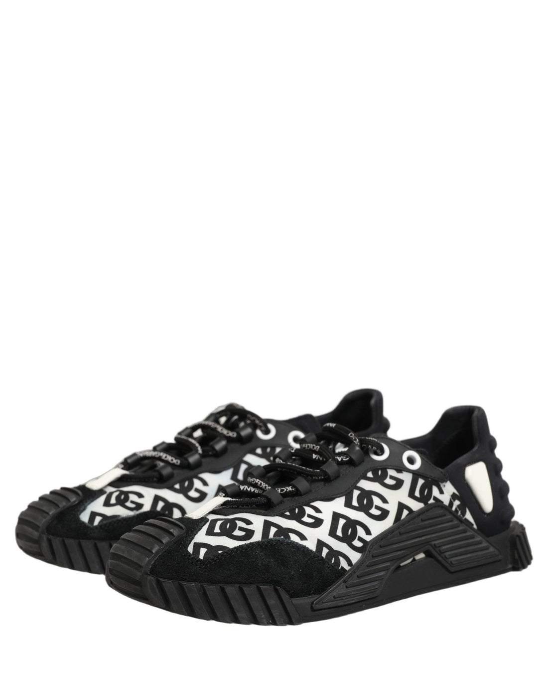 Dolce & Gabbana Black Logo Lace Up Low Top NS1 Men Sneakers Shoes - RIMODA