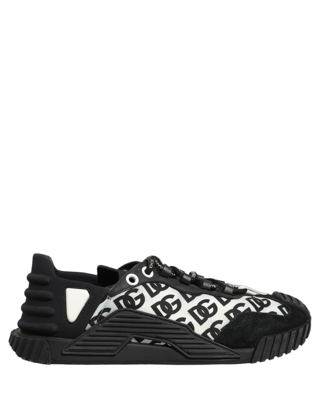 Dolce & Gabbana Black Logo Lace Up Low Top NS1 Men Sneakers Shoes - RIMODA