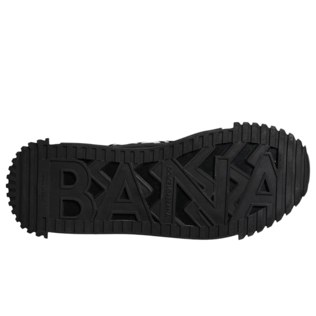 Dolce & Gabbana Black Logo Lace Up Low Top NS1 Sneakers - RIMODA