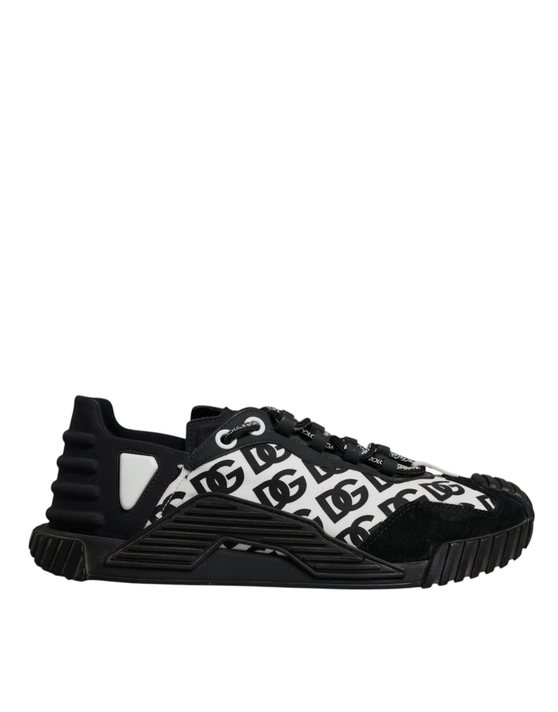Dolce & Gabbana Black Logo Lace Up Low Top NS1 Sneakers Shoes - RIMODA