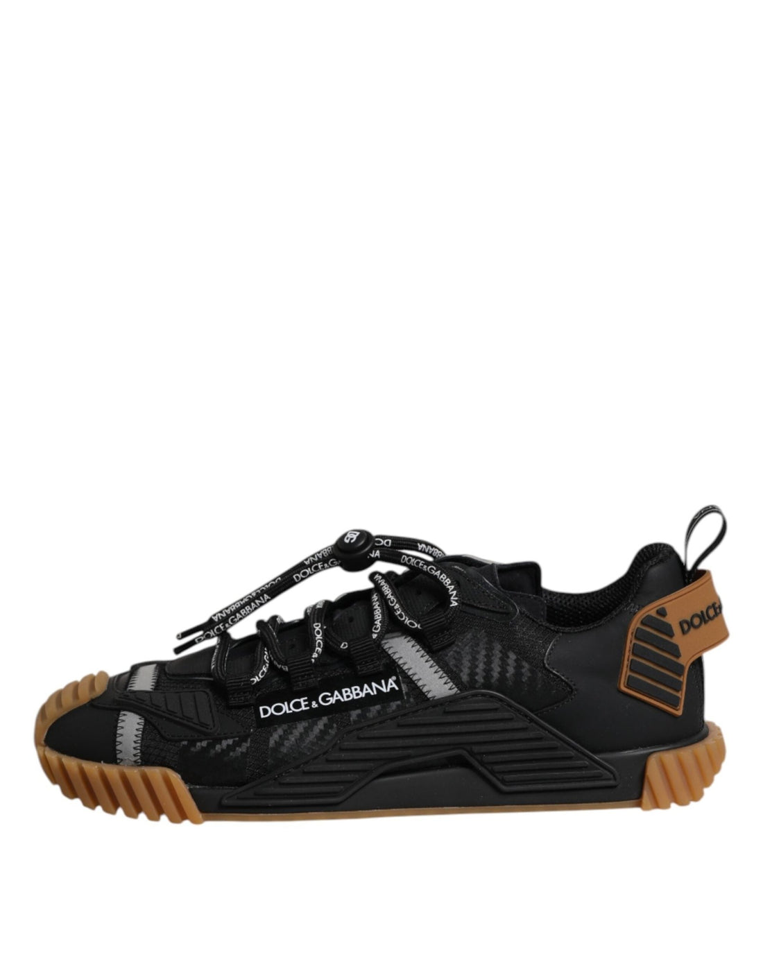Dolce & Gabbana Black Logo Lace Up Low Top NS1 Sneakers Shoes - RIMODA