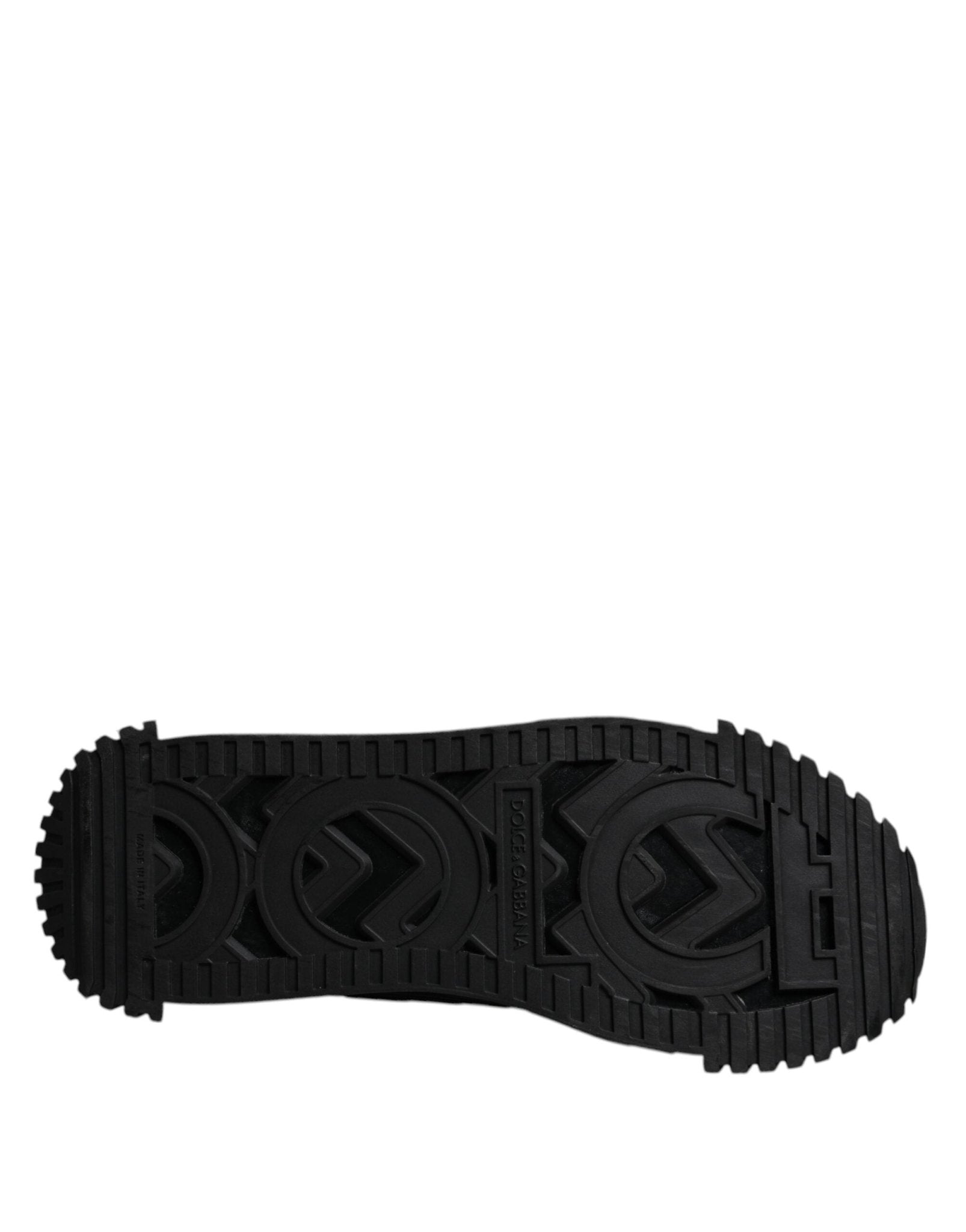 Dolce & Gabbana Black Logo Lace Up Low Top NS1 Sneakers Shoes - RIMODA