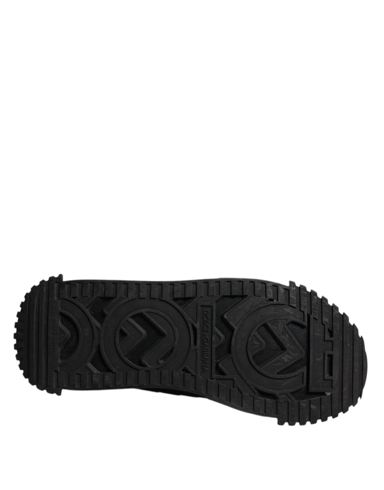 Dolce & Gabbana Black Logo Lace Up Low Top NS1 Sneakers Shoes - RIMODA