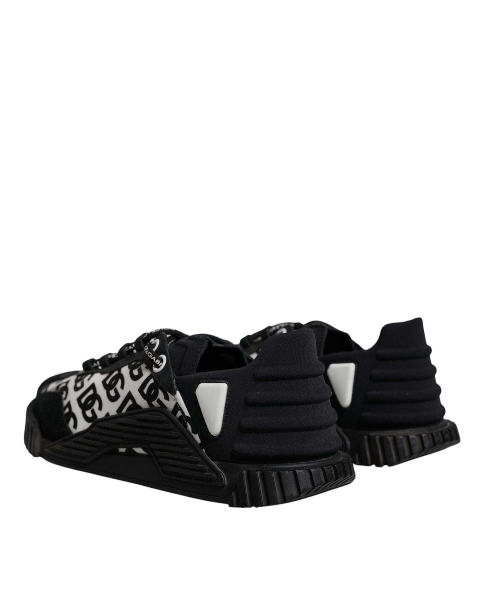 Dolce & Gabbana Black Logo Lace Up Low Top NS1 Sneakers Shoes - RIMODA