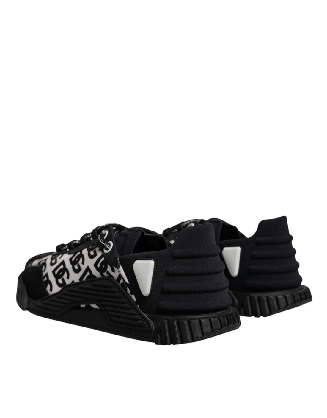 Dolce & Gabbana Black Logo Lace Up Low Top NS1 Sneakers Shoes - RIMODA