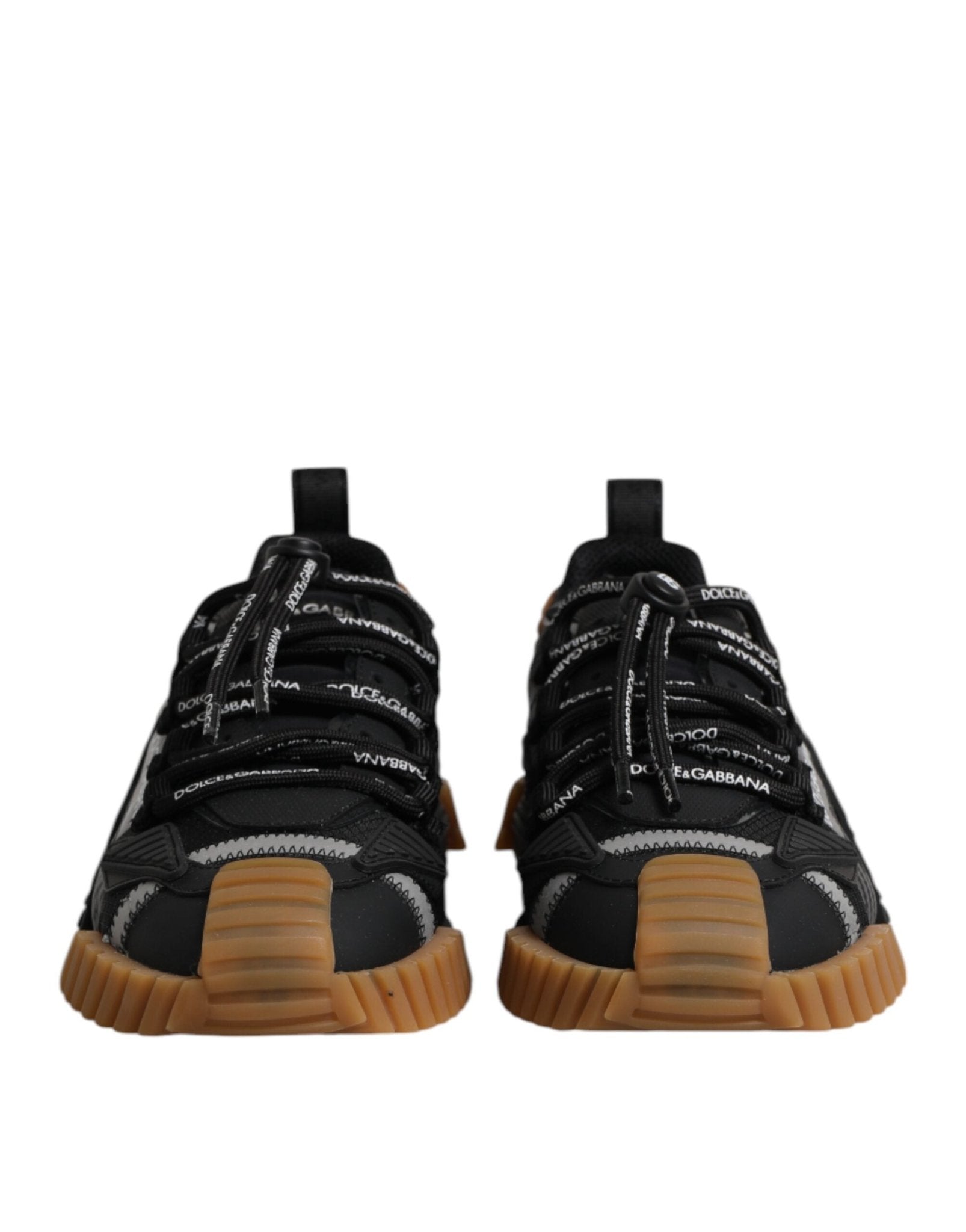 Dolce & Gabbana Black Logo Lace Up Low Top NS1 Sneakers Shoes - RIMODA