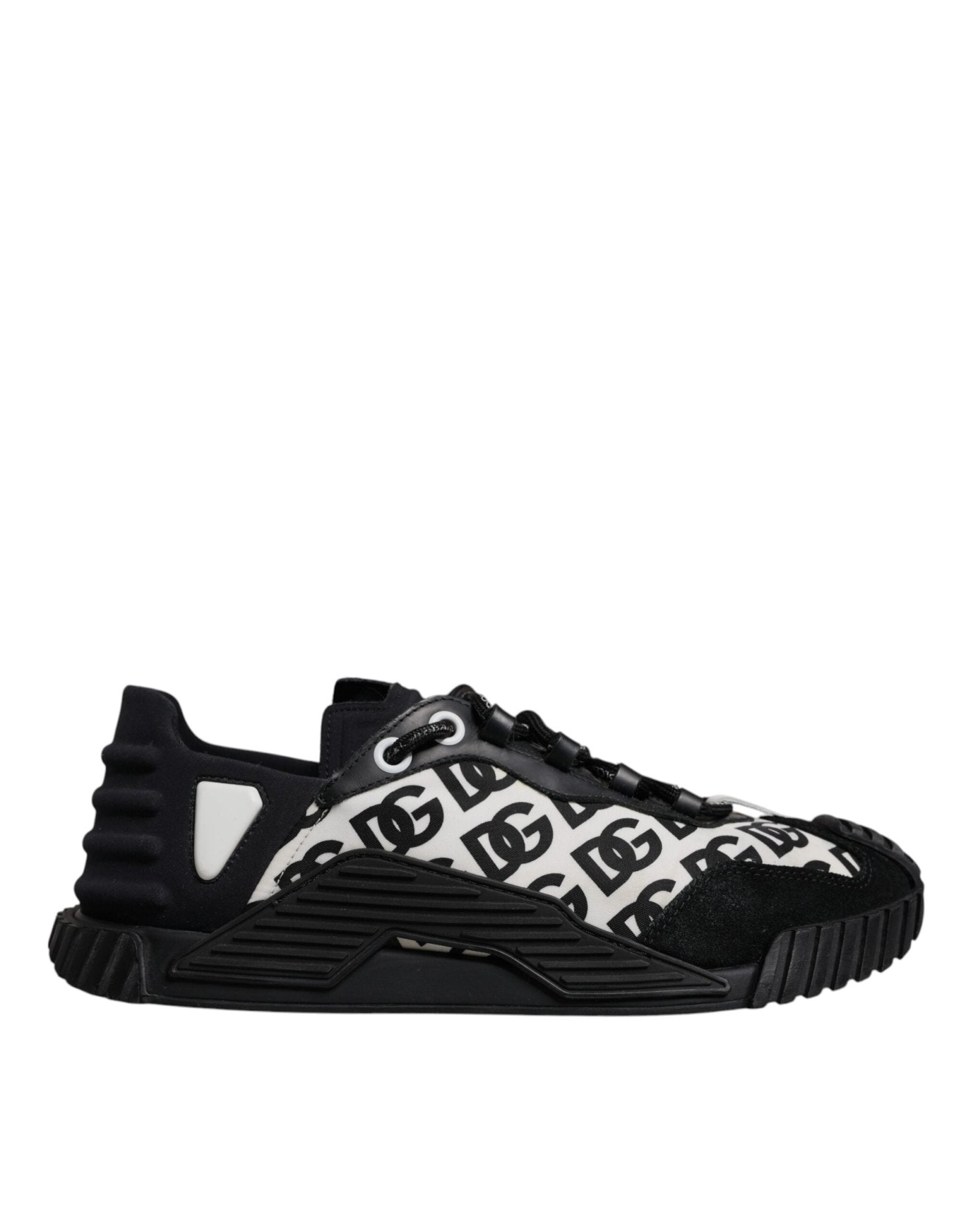 Dolce & Gabbana Black Logo Lace Up Low Top NS1 Sneakers Shoes - RIMODA