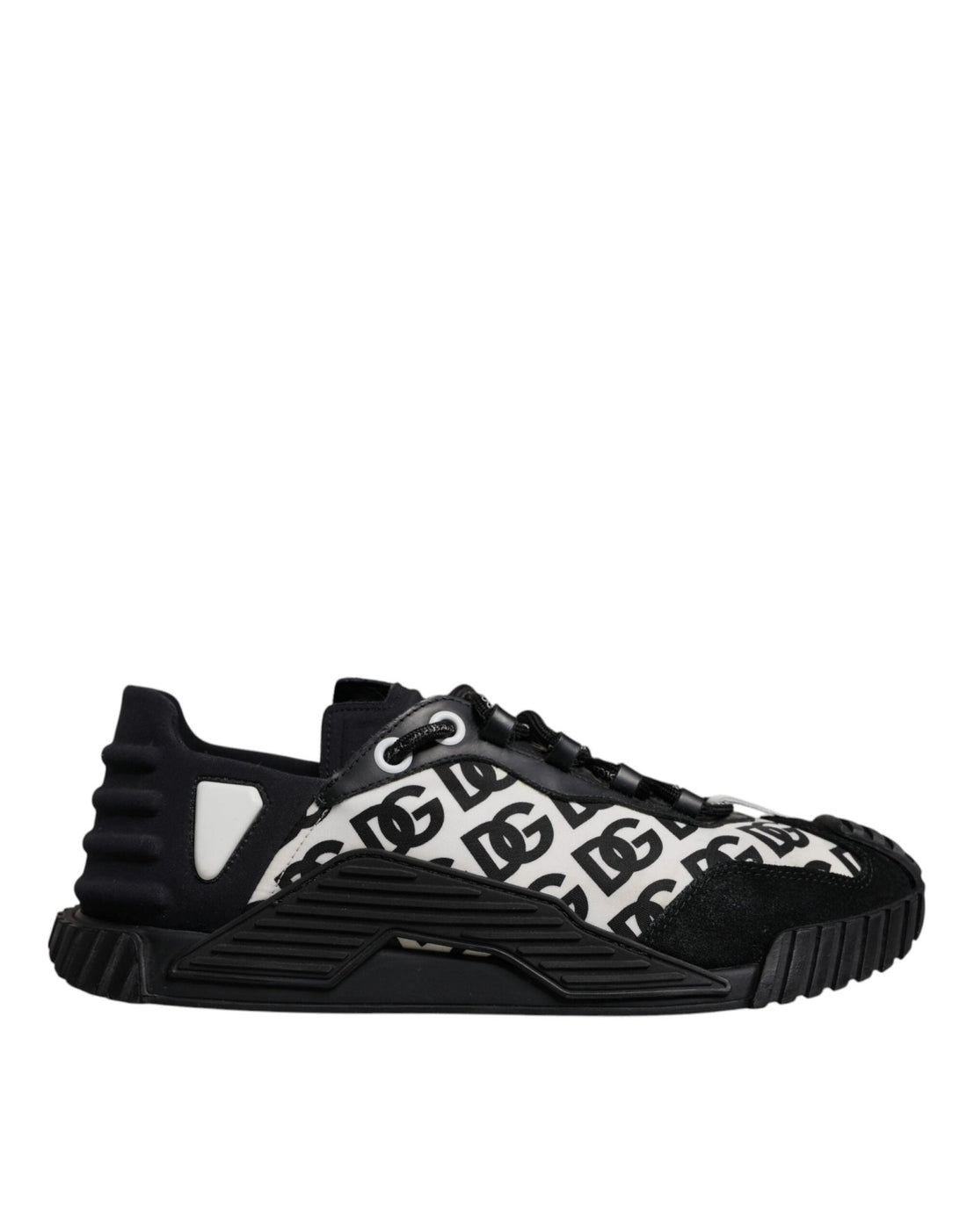 Dolce & Gabbana Black Logo Lace Up Low Top NS1 Sneakers Shoes - RIMODA