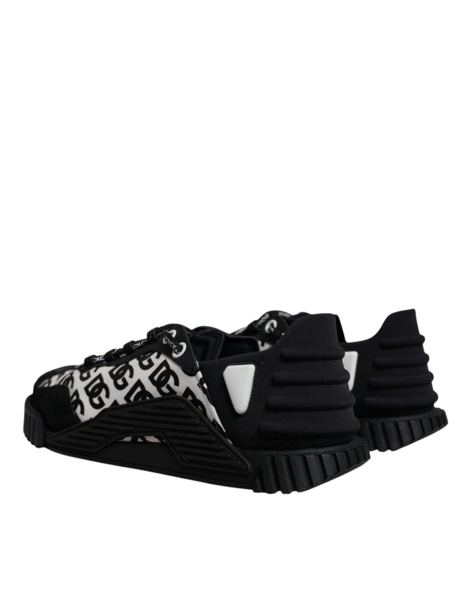 Dolce & Gabbana Black Logo Lace Up Low Top NS1 Sneakers Shoes - RIMODA