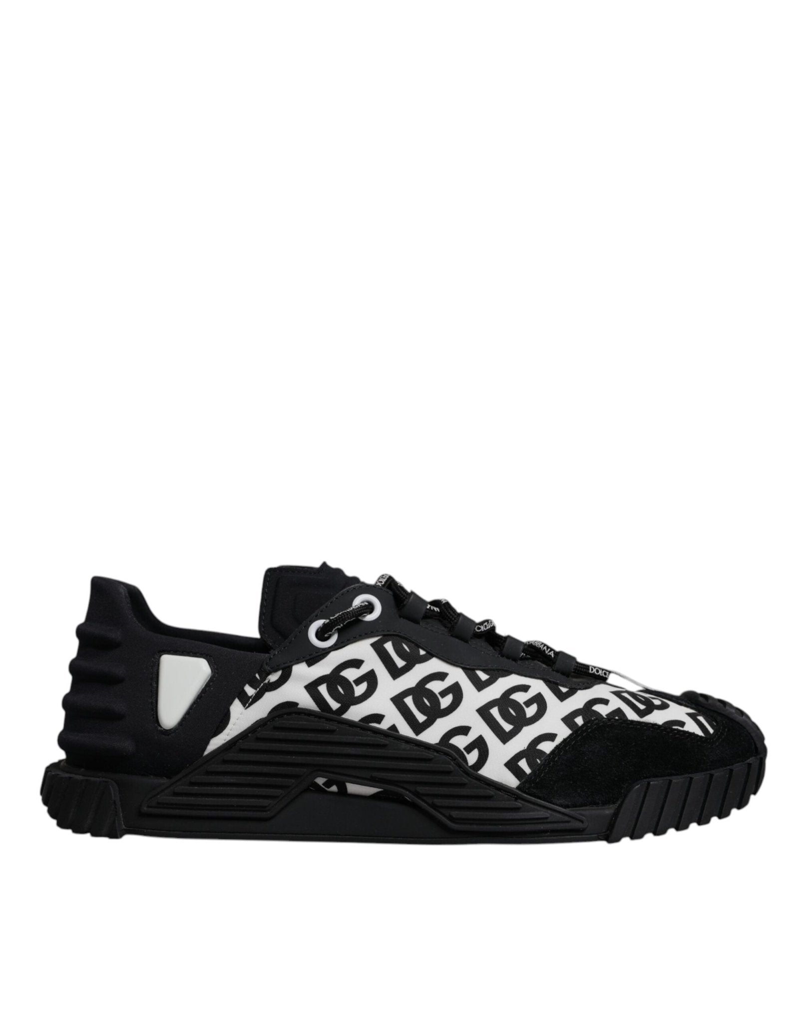 Dolce & Gabbana Black Logo Lace Up Low Top NS1 Sneakers Shoes - RIMODA