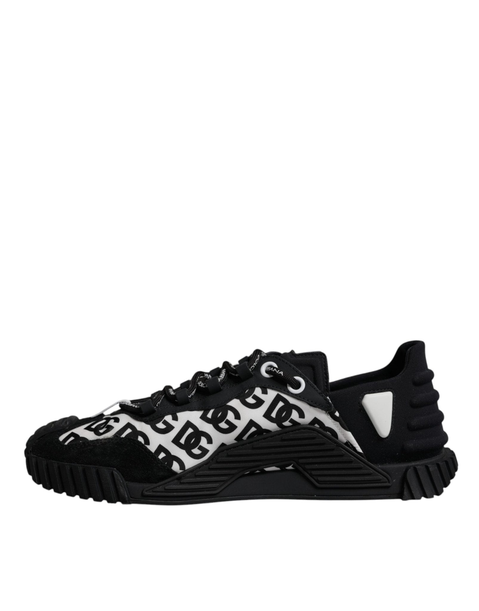 Dolce & Gabbana Black Logo Lace Up Low Top NS1 Sneakers Shoes - RIMODA