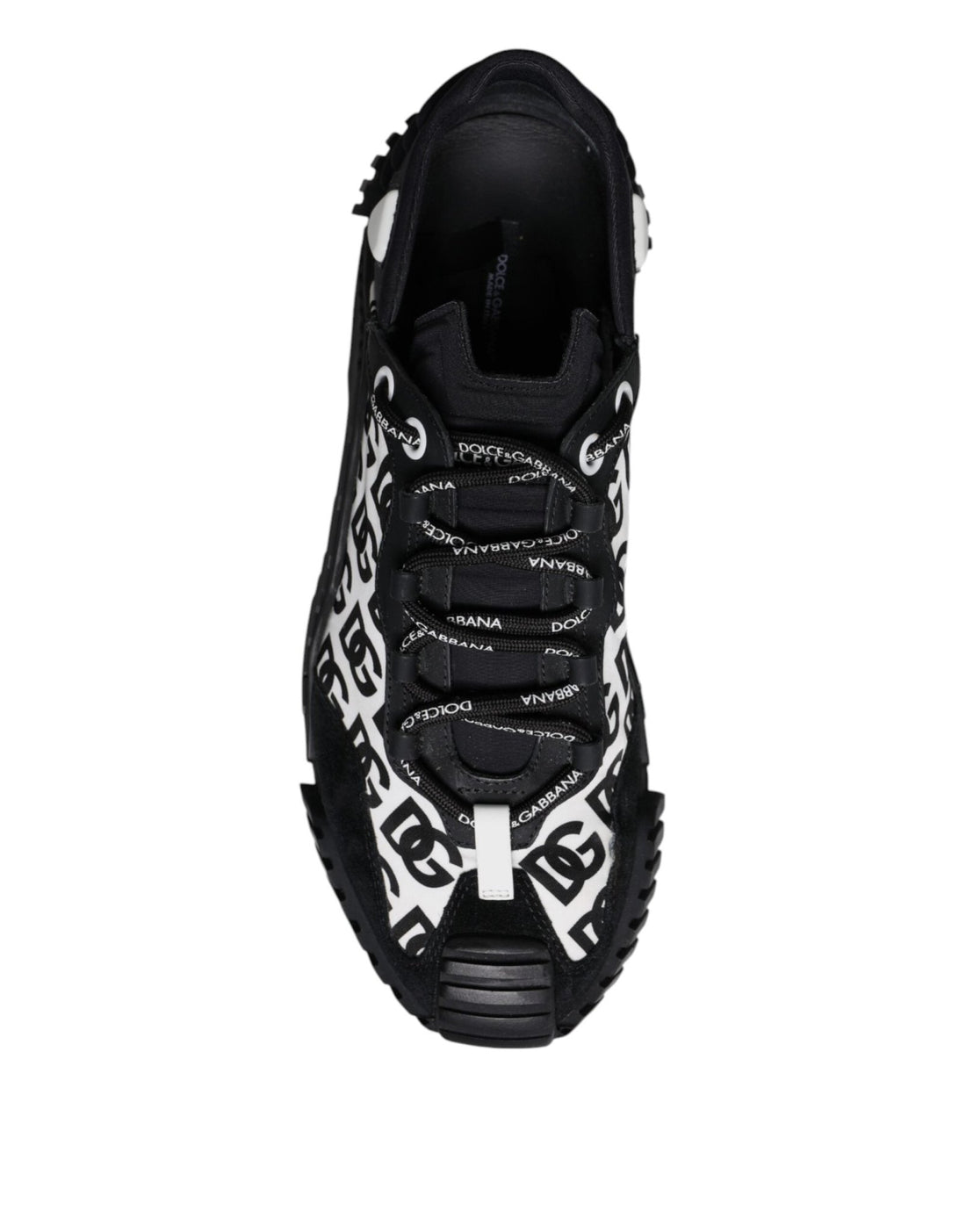 Dolce & Gabbana Black Logo Lace Up Low Top NS1 Sneakers Shoes - RIMODA