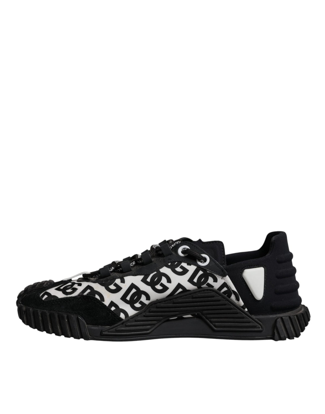 Dolce & Gabbana Black Logo Lace Up Low Top NS1 Sneakers Shoes - RIMODA