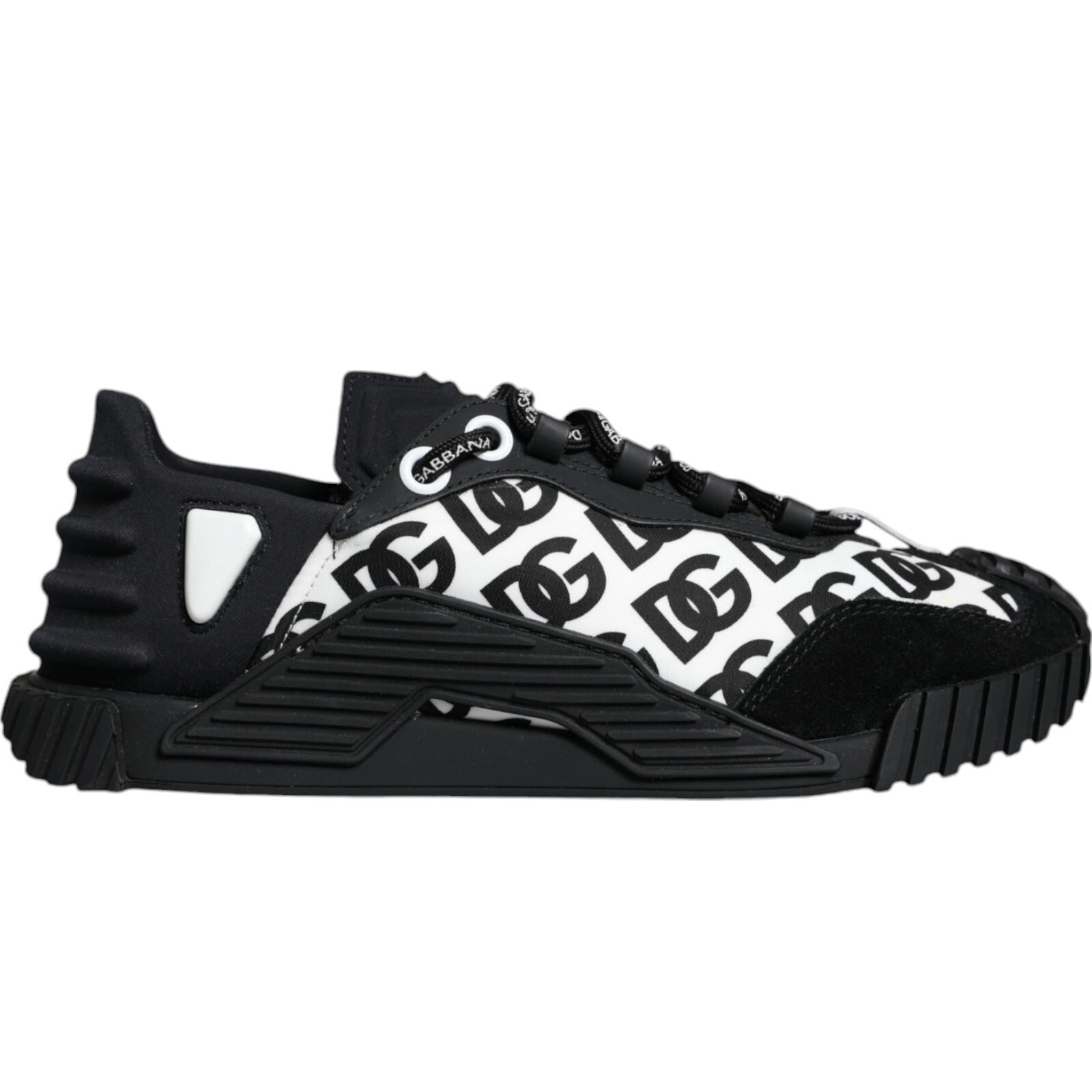 Dolce & Gabbana Black Logo Lace Up Low Top NS1 Sneakers Shoes - RIMODA