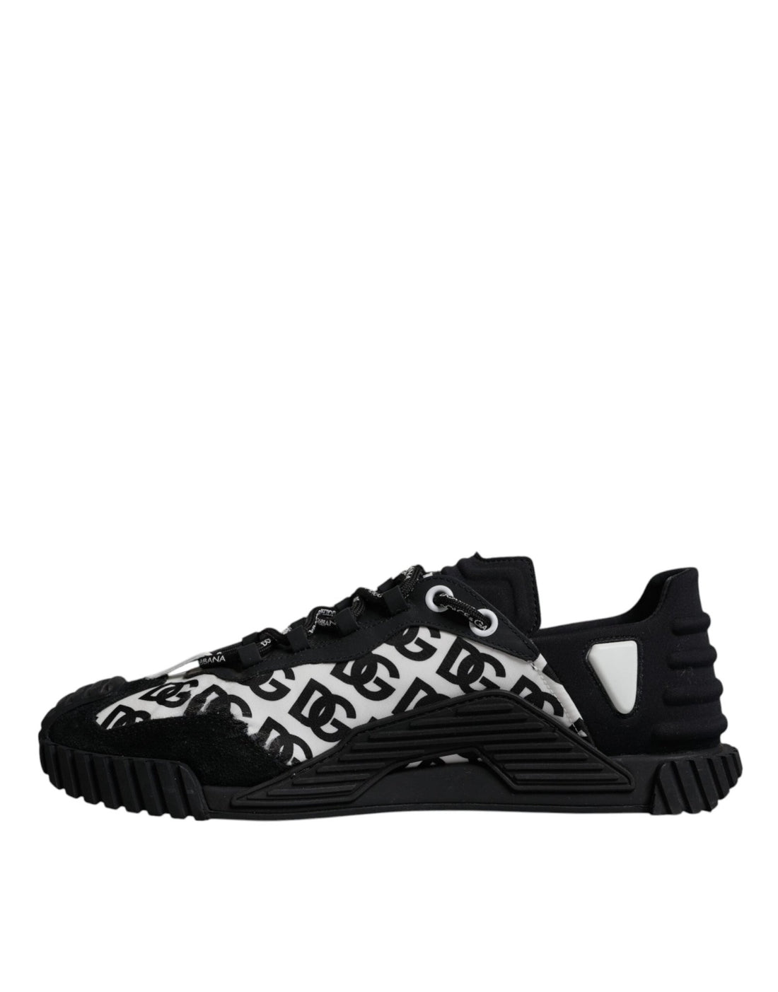 Dolce & Gabbana Black Logo Lace Up Low Top NS1 Sneakers Shoes - RIMODA
