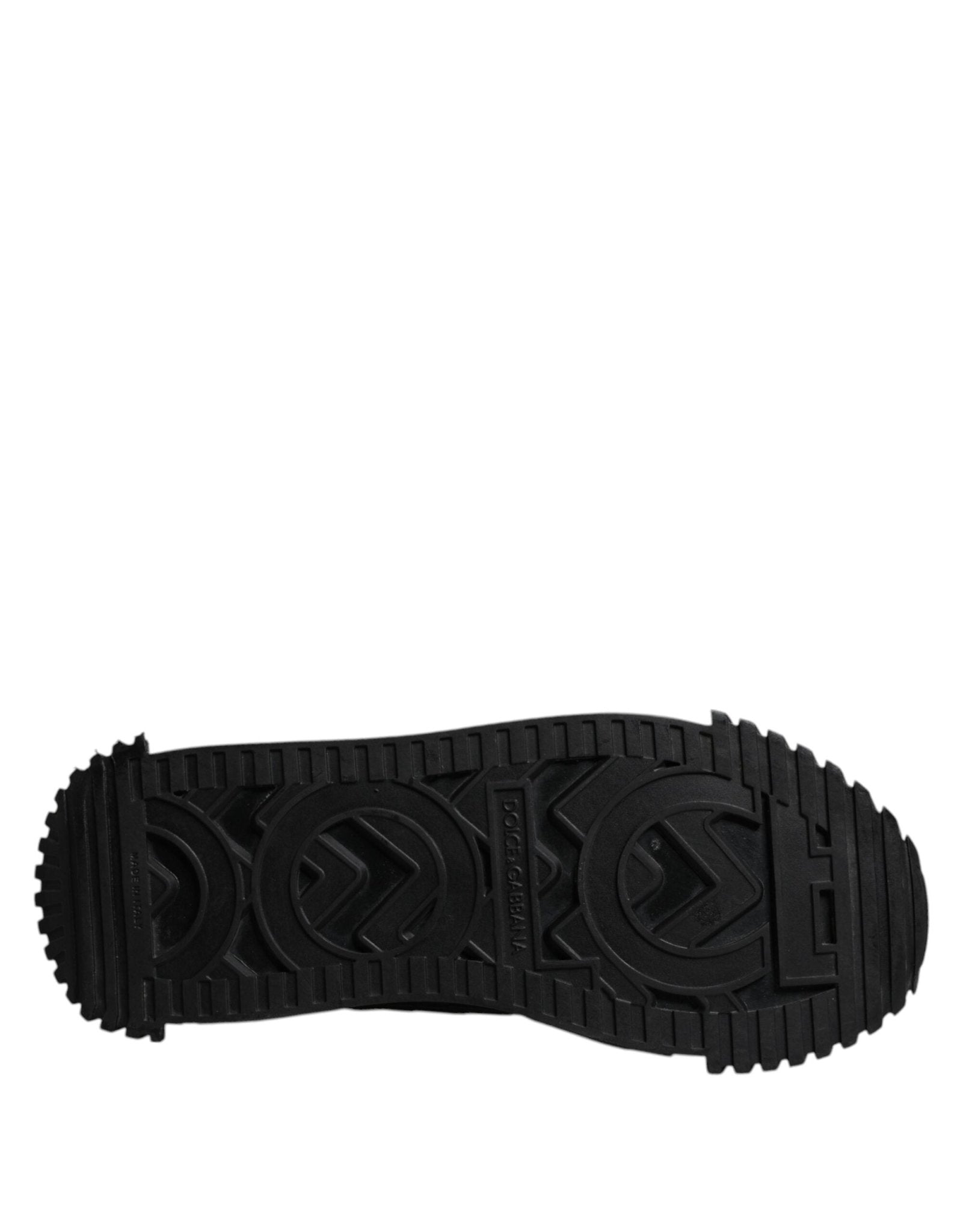 Dolce & Gabbana Black Logo Lace Up Low Top NS1 Sneakers Shoes - RIMODA