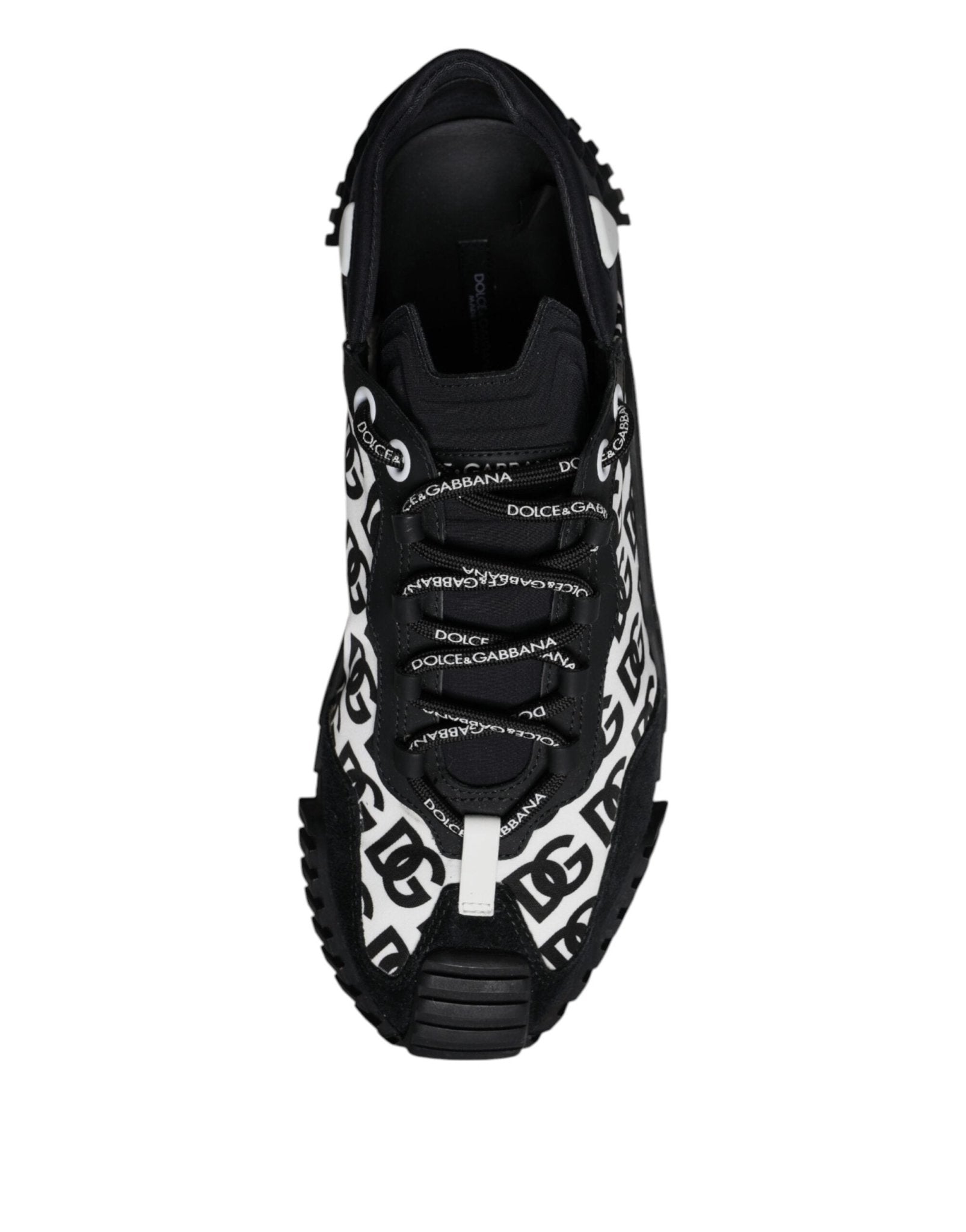 Dolce & Gabbana Black Logo Lace Up Low Top NS1 Sneakers Shoes - RIMODA