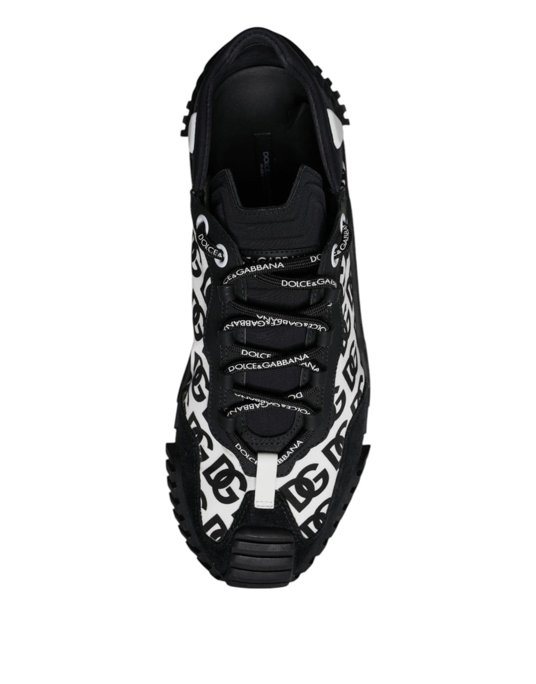 Dolce & Gabbana Black Logo Lace Up Low Top NS1 Sneakers Shoes - RIMODA