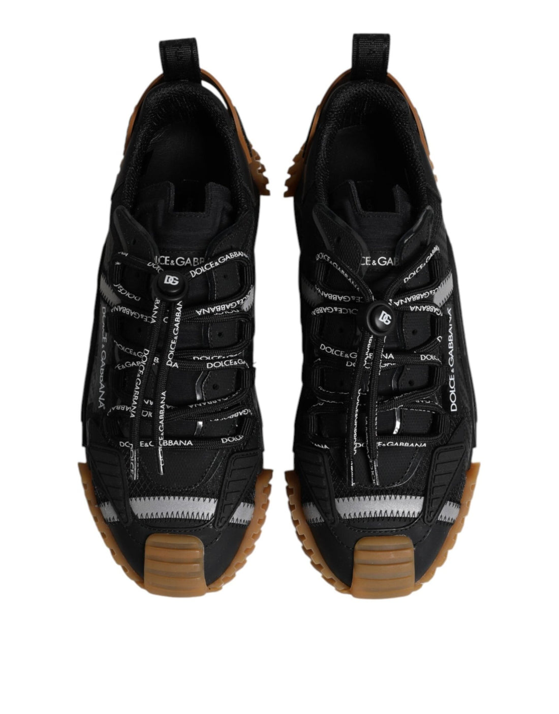 Dolce & Gabbana Black Logo Lace Up Low Top NS1 Sneakers Shoes - RIMODA