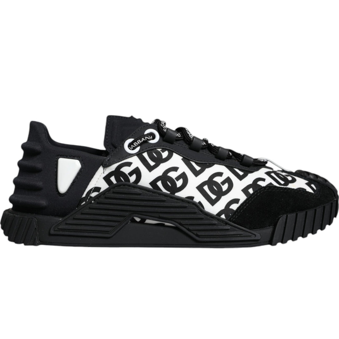 Dolce & Gabbana Black Logo Lace Up Low Top NS1 Sneakers Shoes - RIMODA
