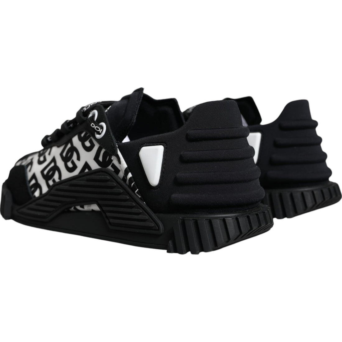Dolce & Gabbana Black Logo Lace Up Low Top NS1 Sneakers Shoes - RIMODA