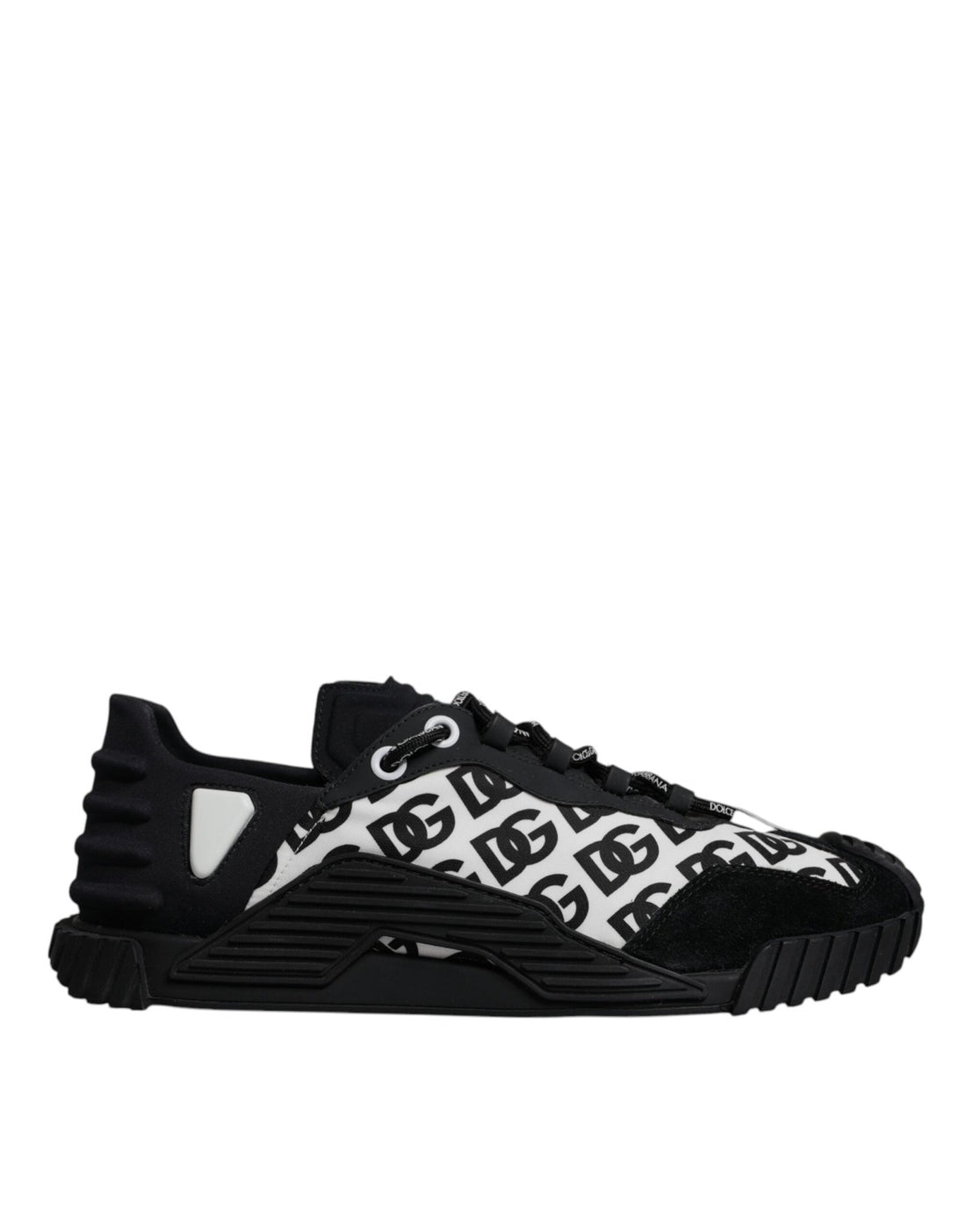 Dolce & Gabbana Black Logo Lace Up Low Top NS1 Sneakers Shoes - RIMODA
