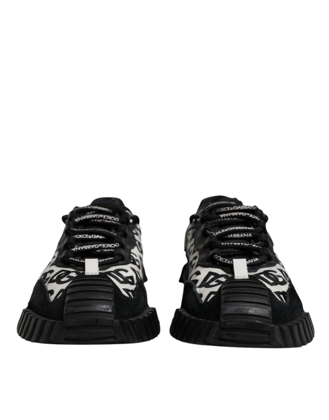 Dolce & Gabbana Black Logo Lace Up Low Top NS1 Sneakers Shoes - RIMODA