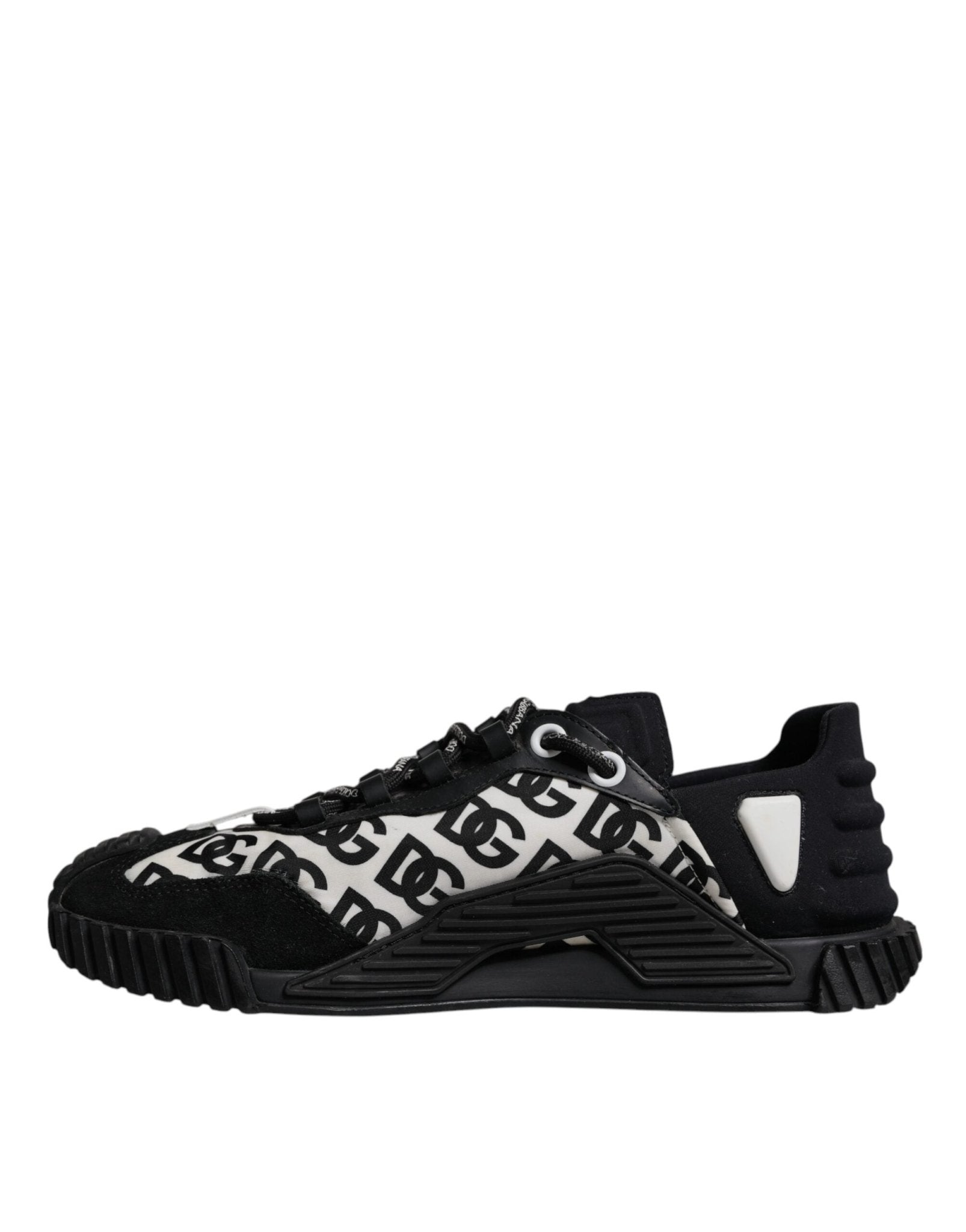Dolce & Gabbana Black Logo Lace Up Low Top NS1 Sneakers Shoes - RIMODA
