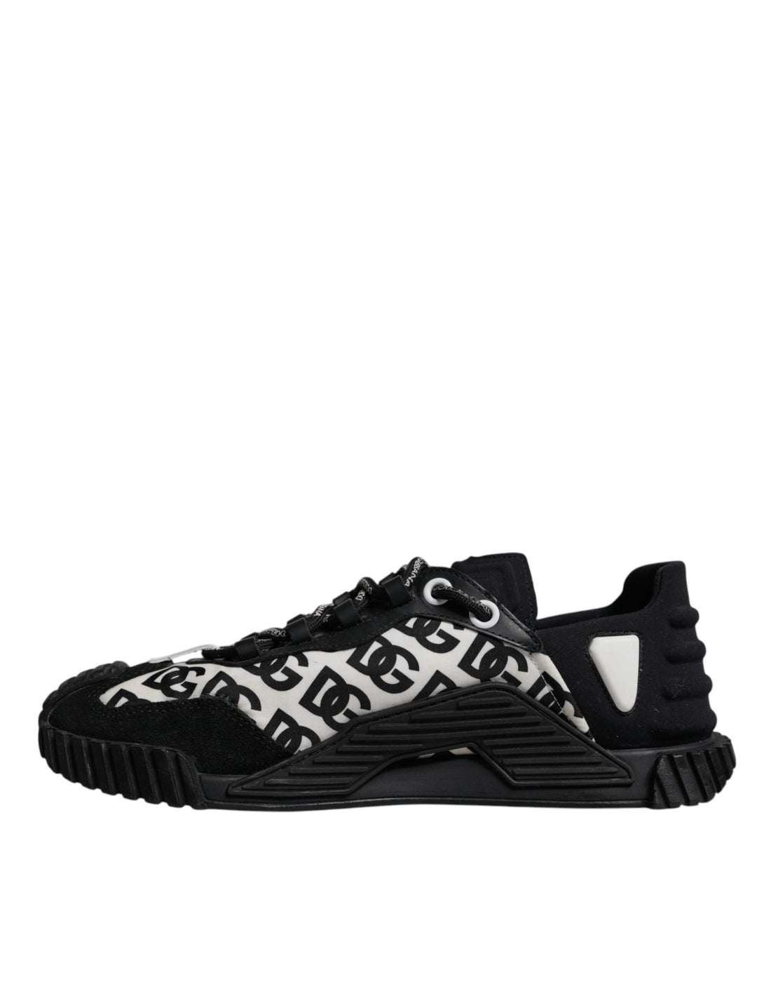 Dolce & Gabbana Black Logo Lace Up Low Top NS1 Sneakers Shoes - RIMODA